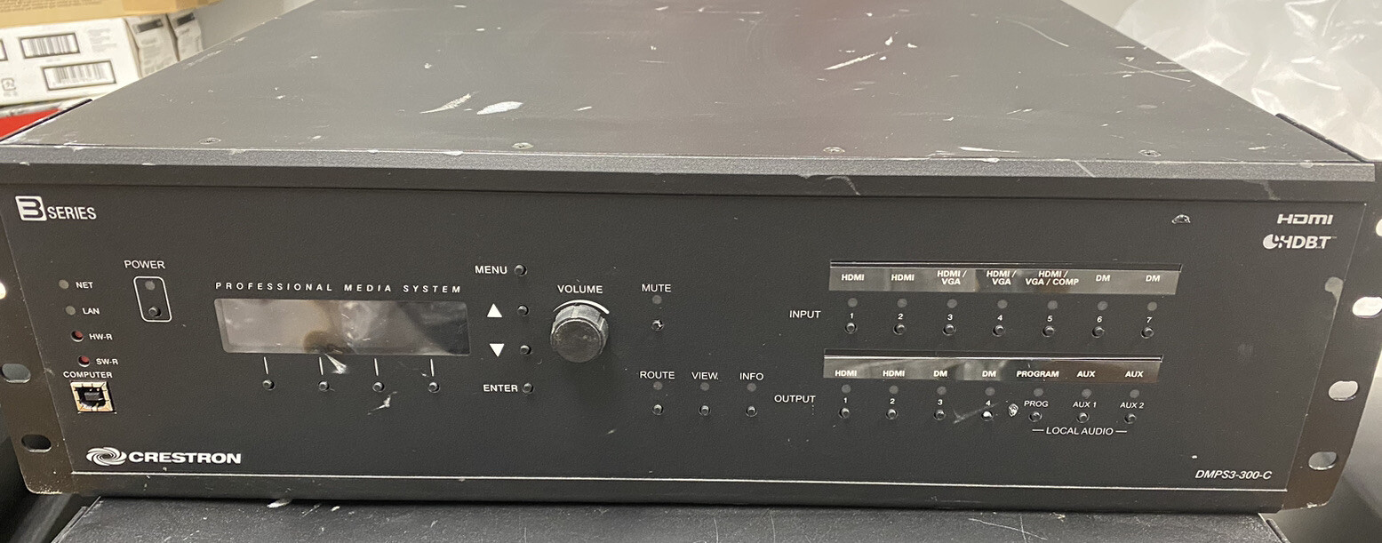 Crestron DMPS3-300-C HDMI Rack Mount Pro. Digital Media Presentation System