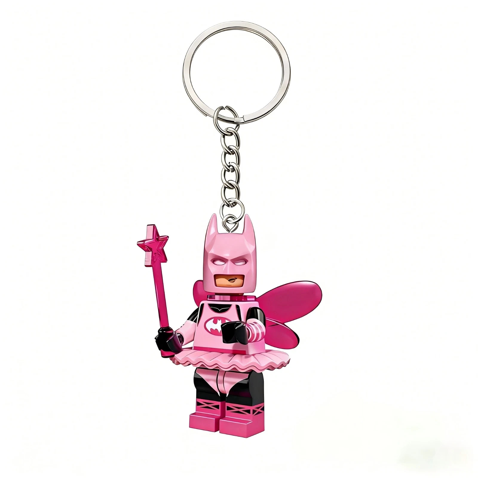 2026 Pink Fairy Batman Lego Keychain CUTE-New Shipping from the USA