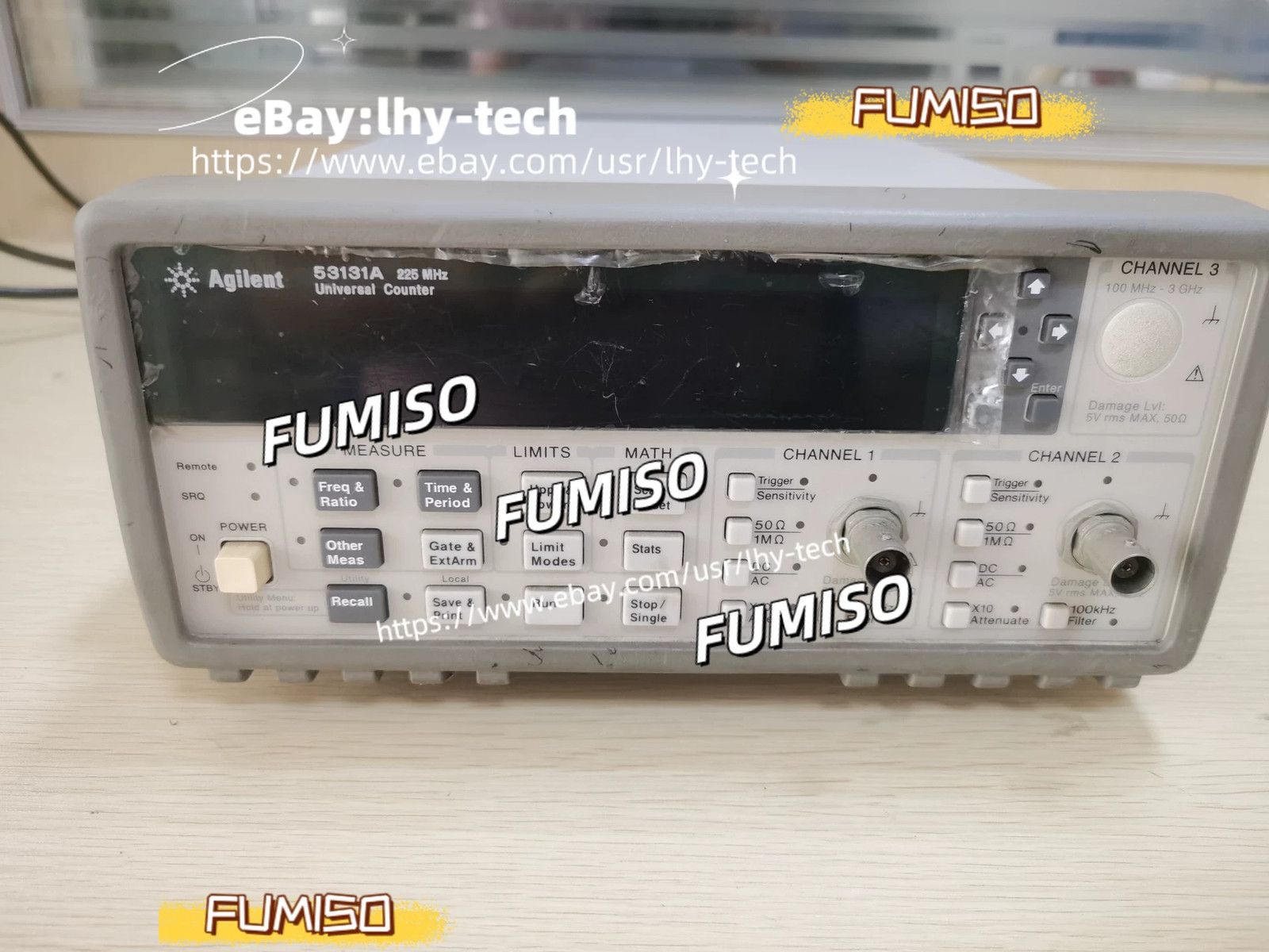 1pcs KEYSIGHT/Agilent/HP 53131A Universal Frequency Counter 3GHZ 3 port/da&lhy