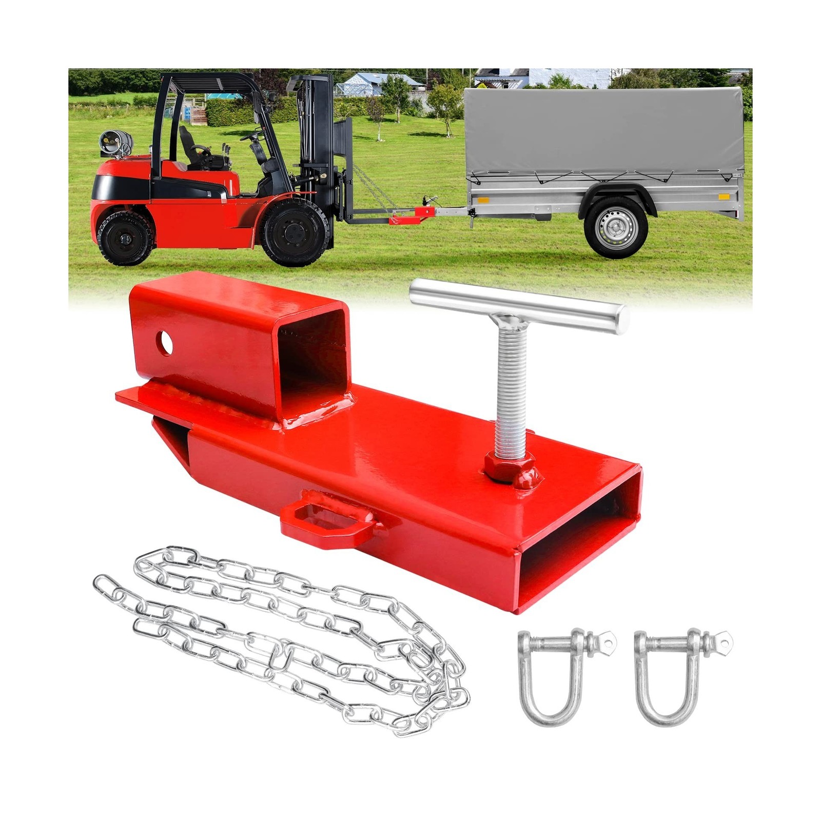 Forklift Trailer Hitch Attachment, EBESTTECH 1 PC 2" Receiver Trailer Towing ...