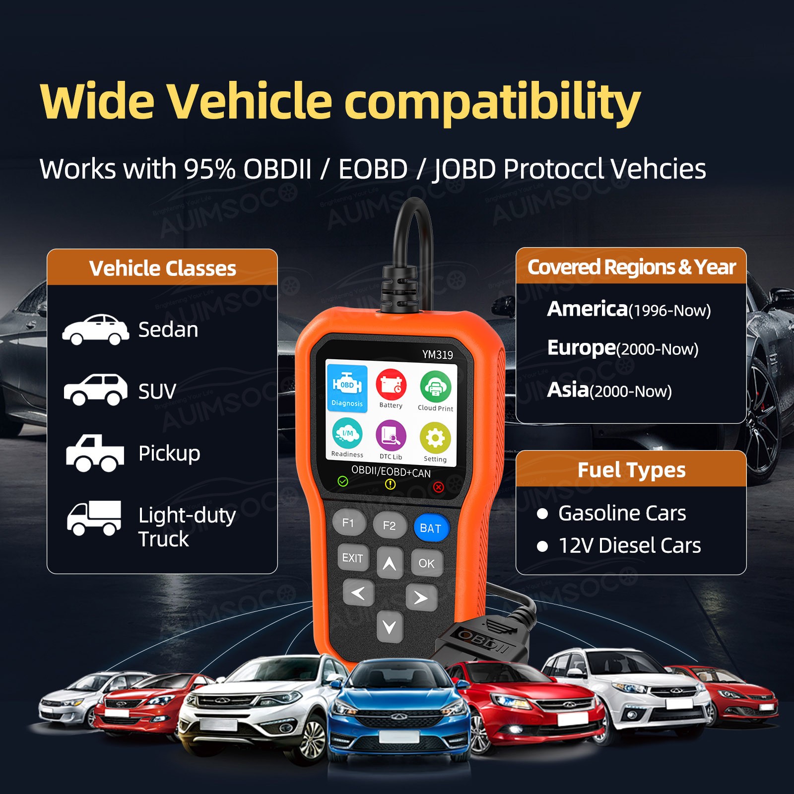 For Nissan Rogue OBD2 Scanner Code Reader Check Engine Car Diagnostic Tool