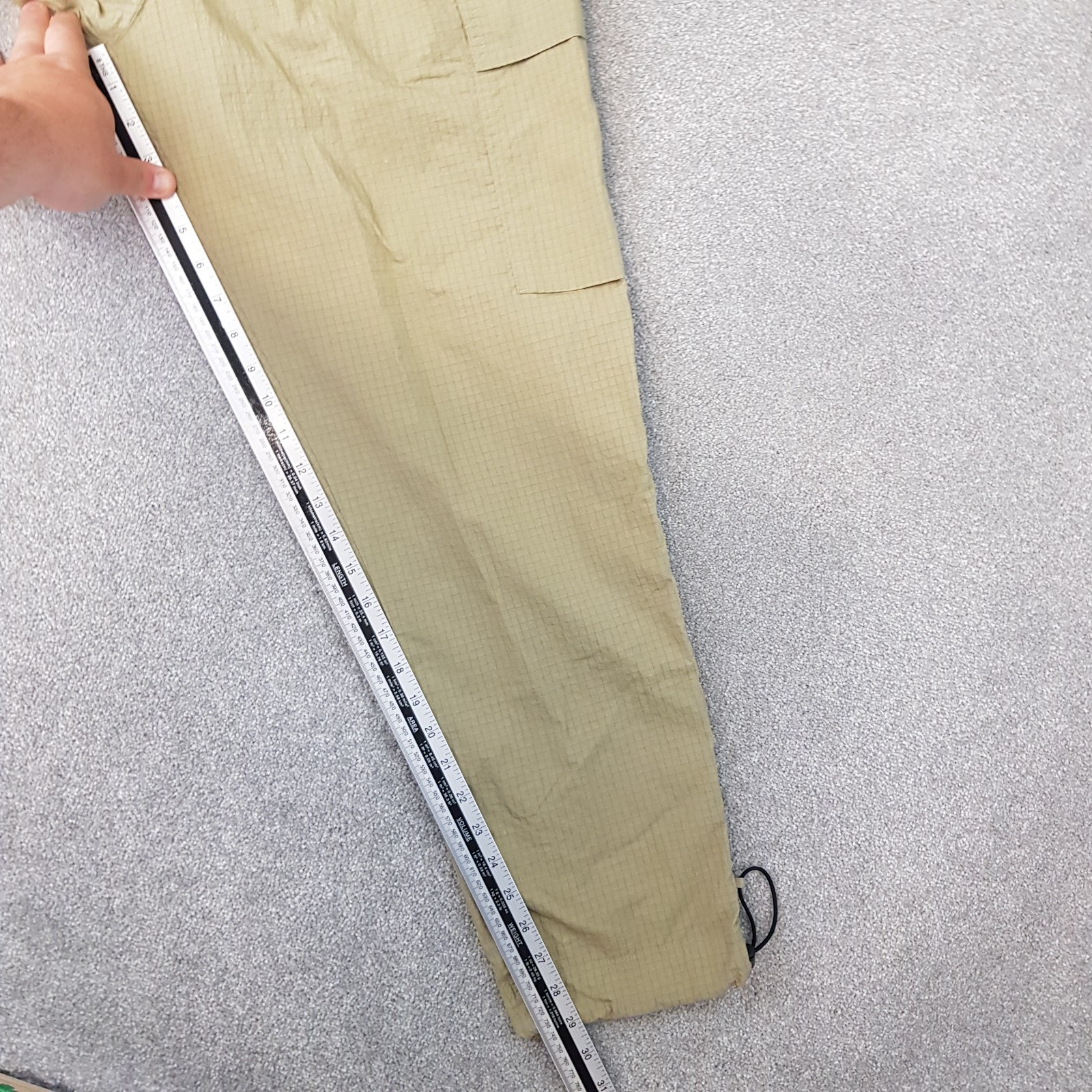 Nike Mens Tracksuit Bottoms Medium Beige Cargo Utility Technical Joggers Ripstop