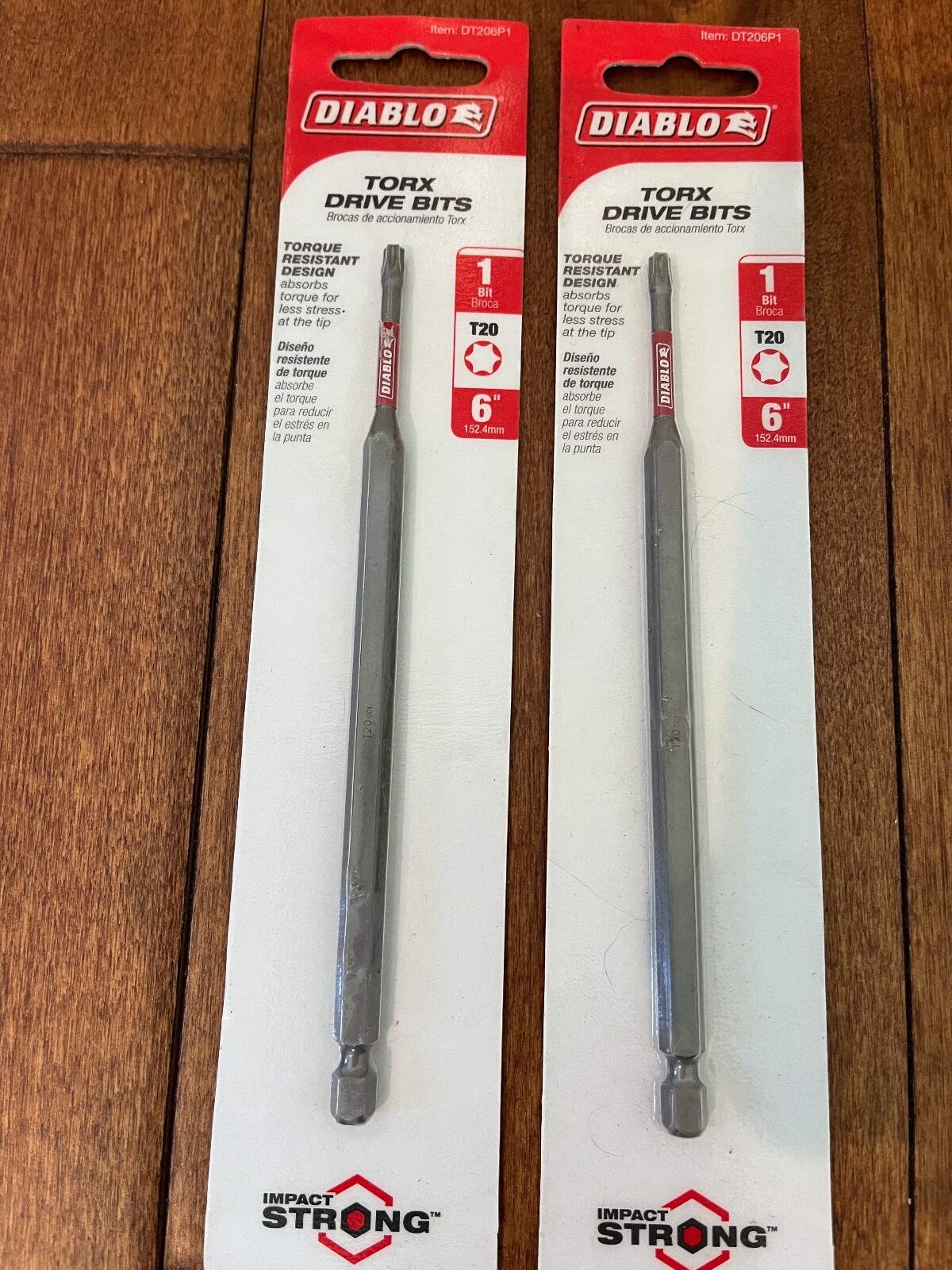 Diablo DT206P1 Long 6" Torque Resistant #20 Torx T20 Drive Drill Bit ( 2 Pack )