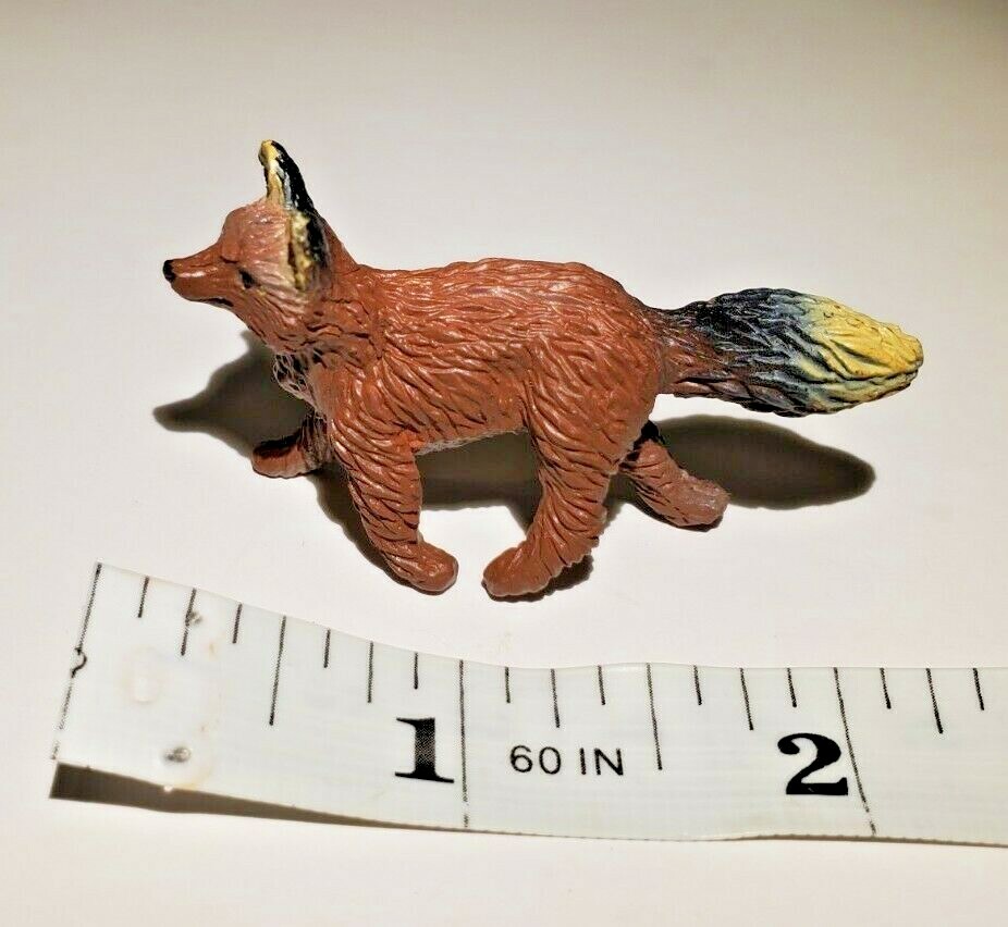 Fox Toy Figure Toy Plastic 2" Realistic Play or Diorama
