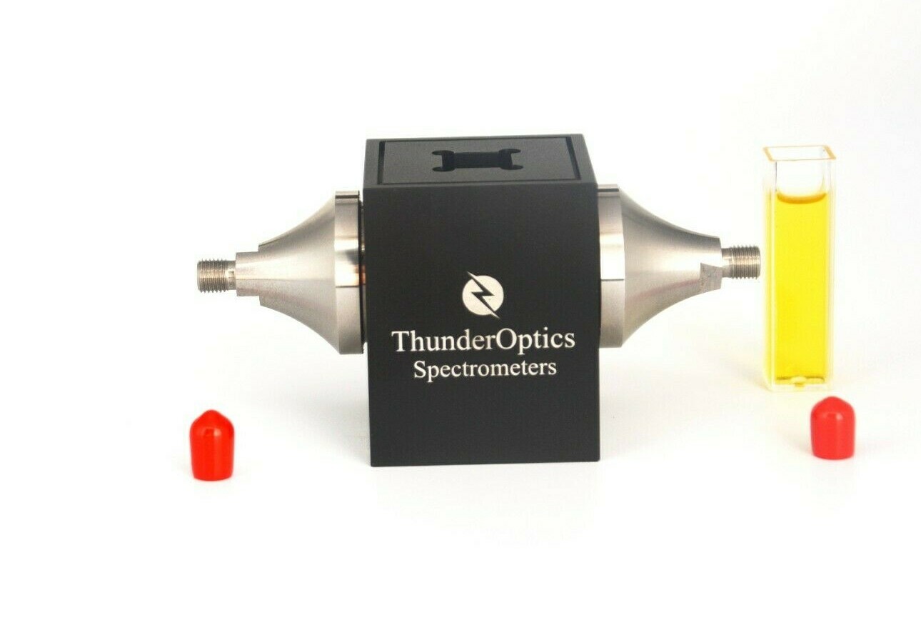 Cuvette Holder Transmission Absorption Fluorescence Spectroscopy - ThunderOptics