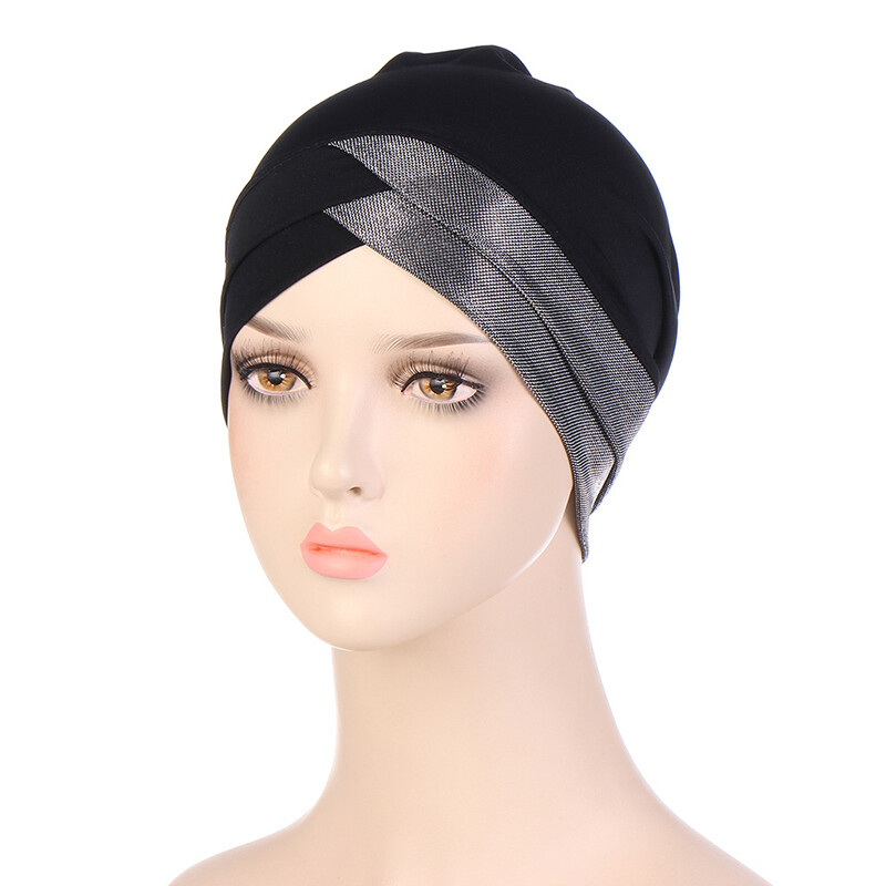 Women Hair Loss Scarf Cancer Chemo Cap Muslim Turban Hat Hijab Cross Head Wrap