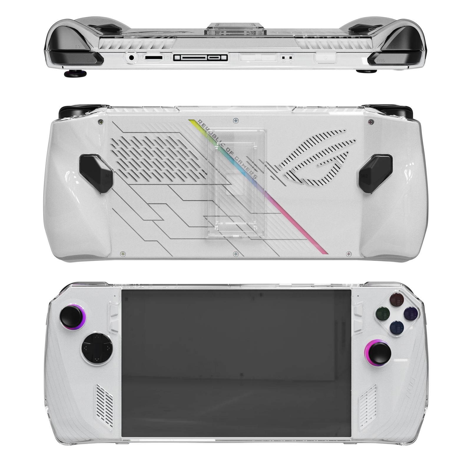 Crystal Clear Case Protective Case Game Console Accessories for ROG Ally Parts
