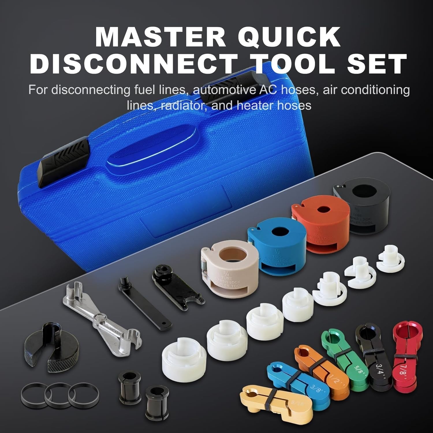Master Quick Disconnect Tool Set 22pcs Premium Fuel Line Disconnect Tool Set