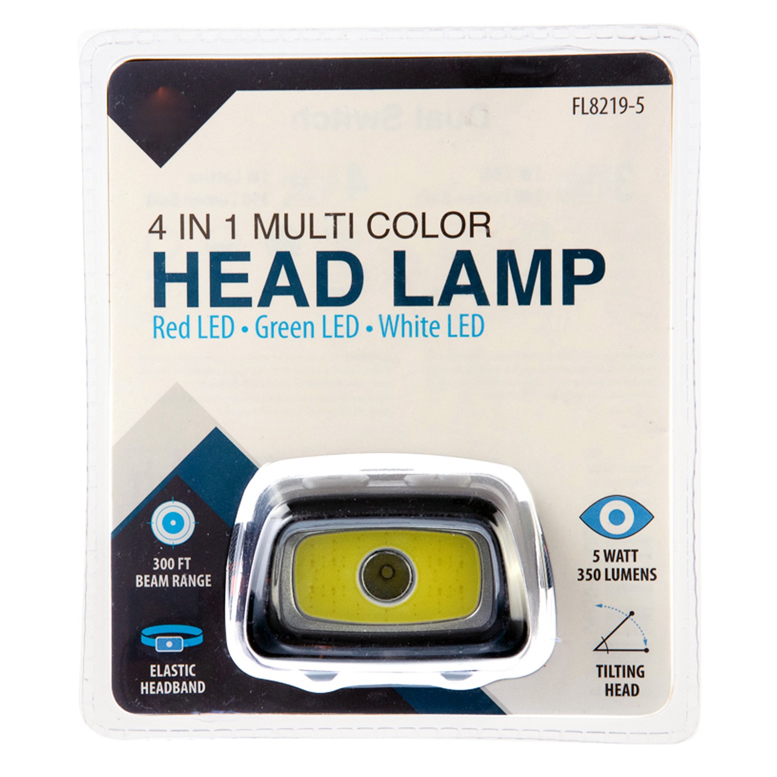 ASR Outdoor 4 in 1 350 Lumen Multi Color Tilting Head Lamp Camping Garden Hiking