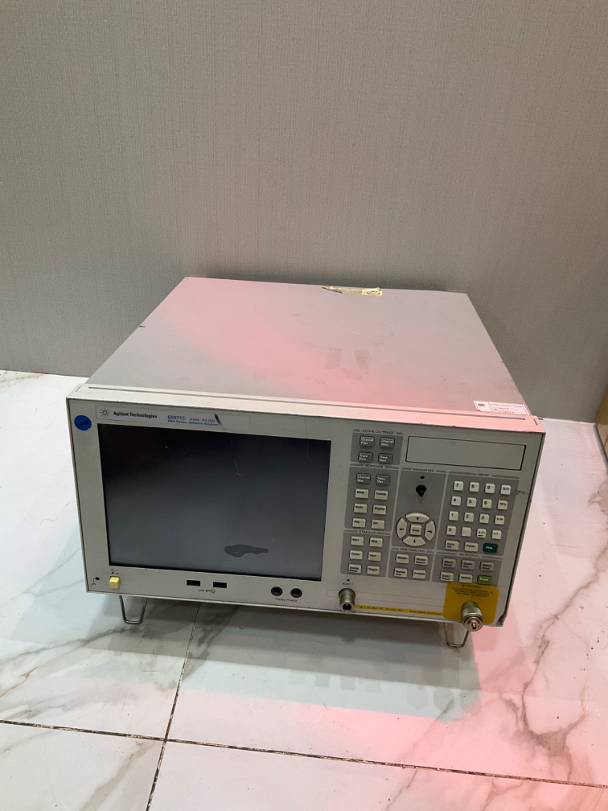 AGILENT TECHNOLOGIES E5071C NETWORK ANALYZER 9KHz-8.5GHz E5071C-ATO-65898