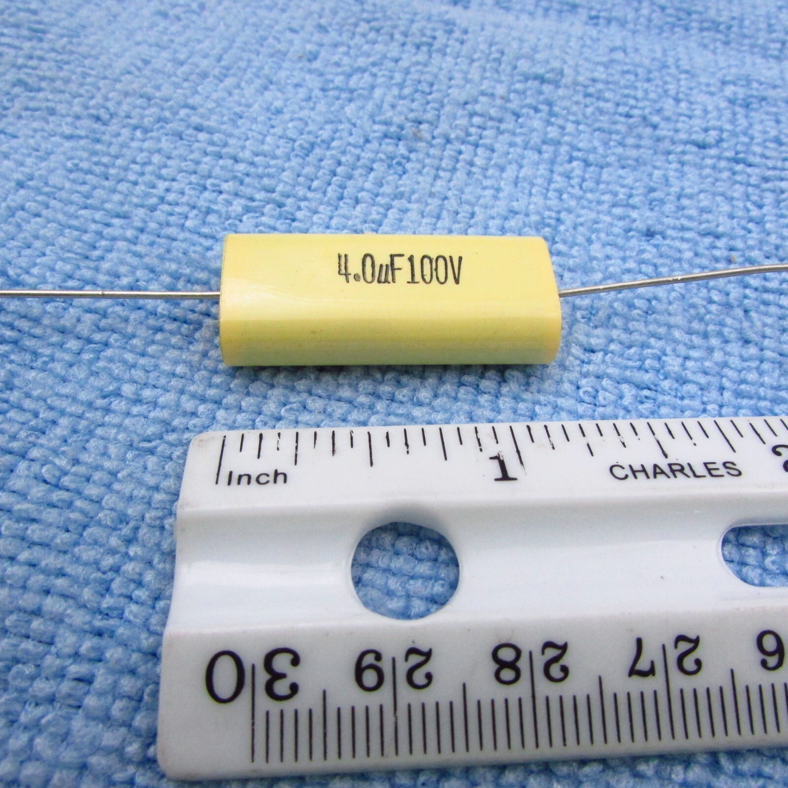 Qty 2 4uF 100V Metalized Polyester Film Speaker Crossover Capacitor