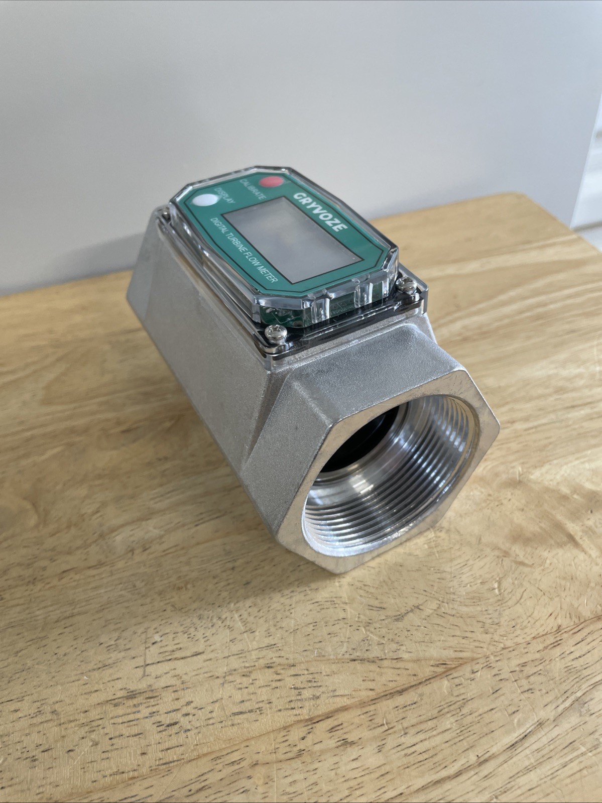 2 Inch NPT Digital Flow Meter, 15.8-132 GPM Inline Fuel Turbine 2 inch