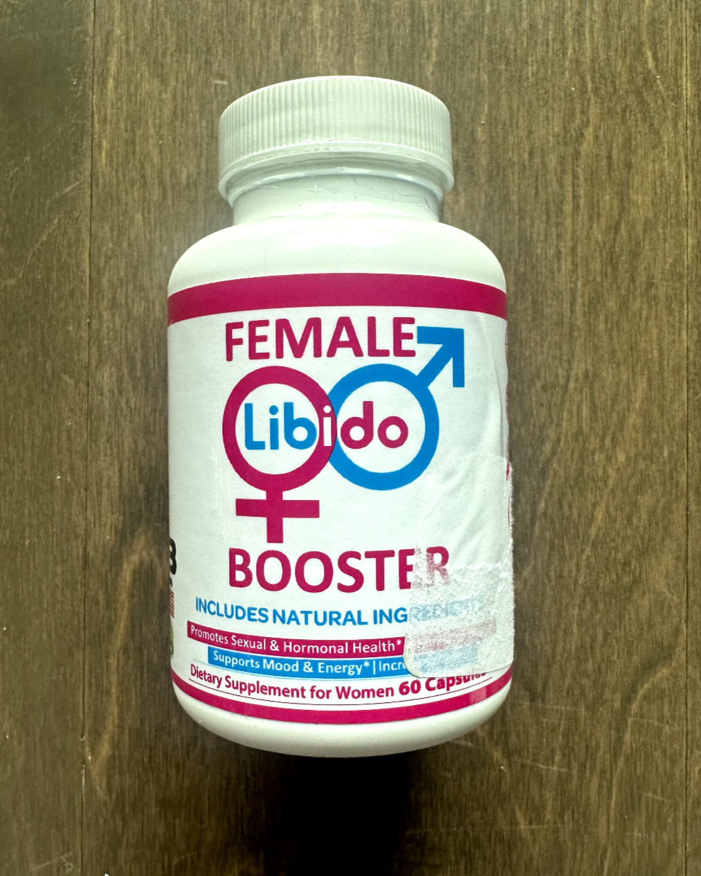 Female Health + Vitality Booster Enhancer B5 B12 B6 L-Arginine Zinc 60 ct