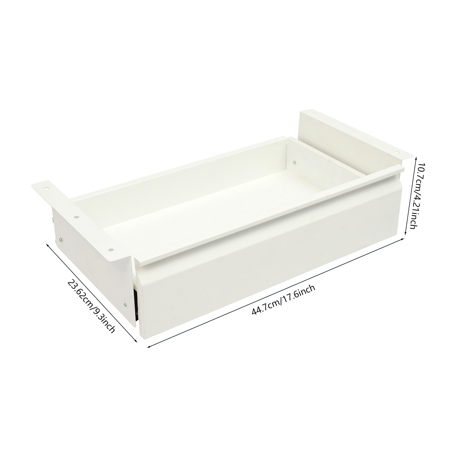 Under Desk Mounted Sliding Pull-out Drawer, Storage Organizer, Pull-out Drawer