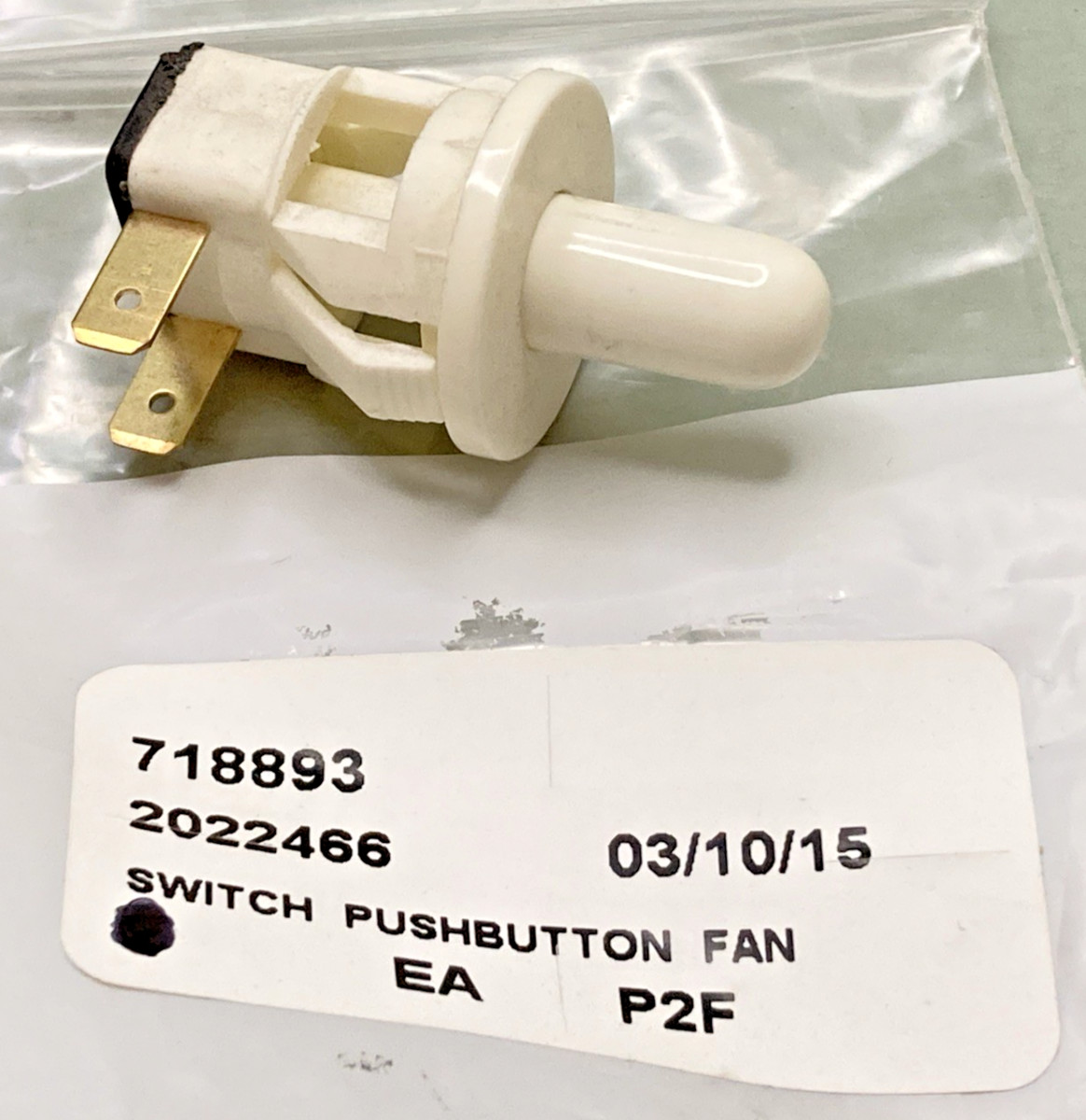NEW REPLACES STOELTING 718893 PUSH BUTTON FAN SWITCH
