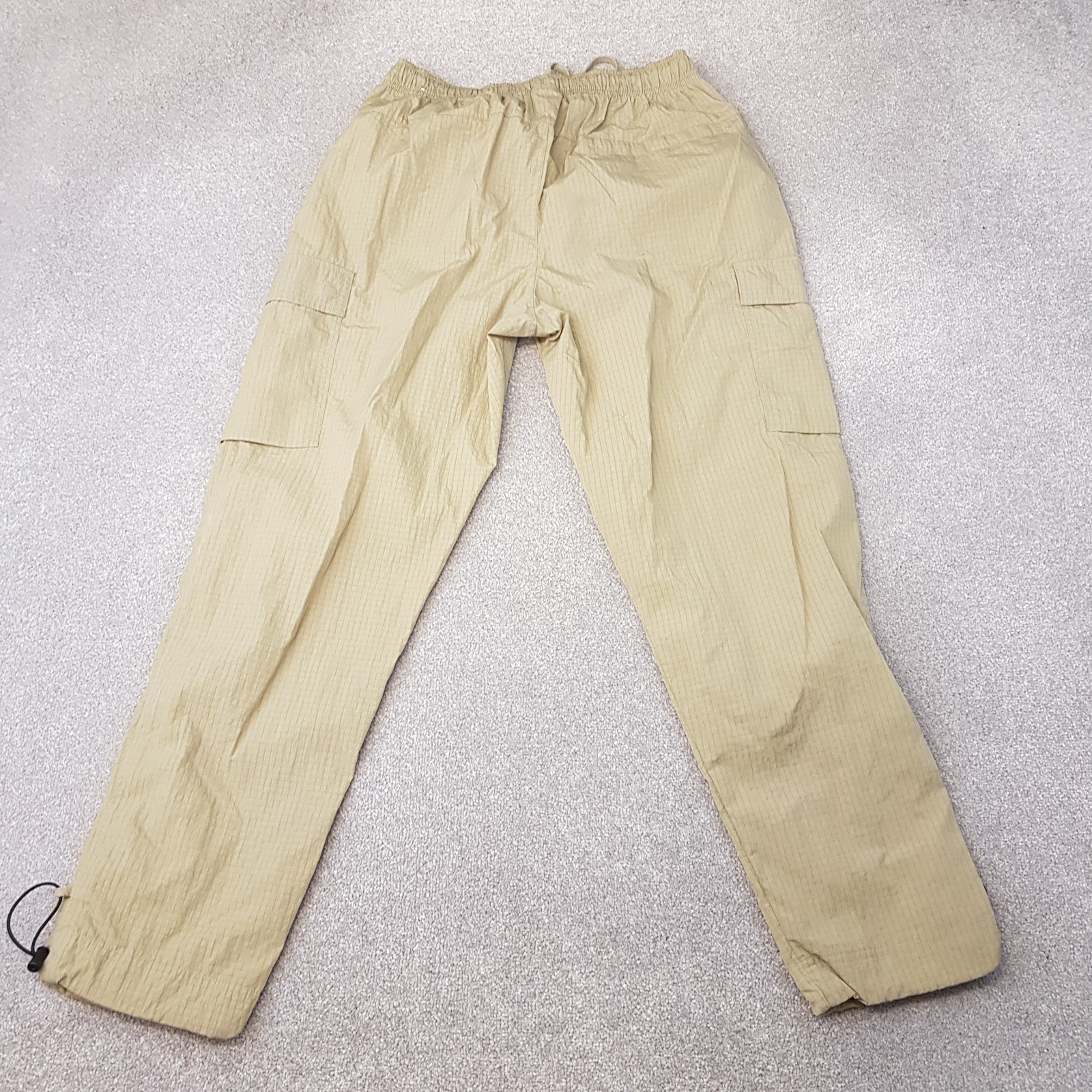Nike Mens Tracksuit Bottoms Medium Beige Cargo Utility Technical Joggers Ripstop