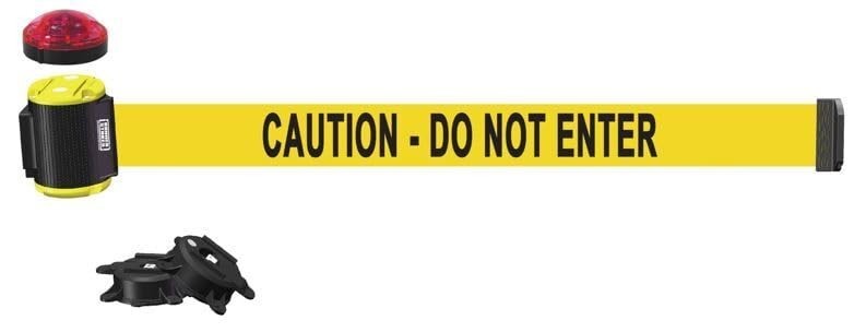 15ft Magnetic Retractable Belt Barrier Wall Mount Caution Do Not Enter