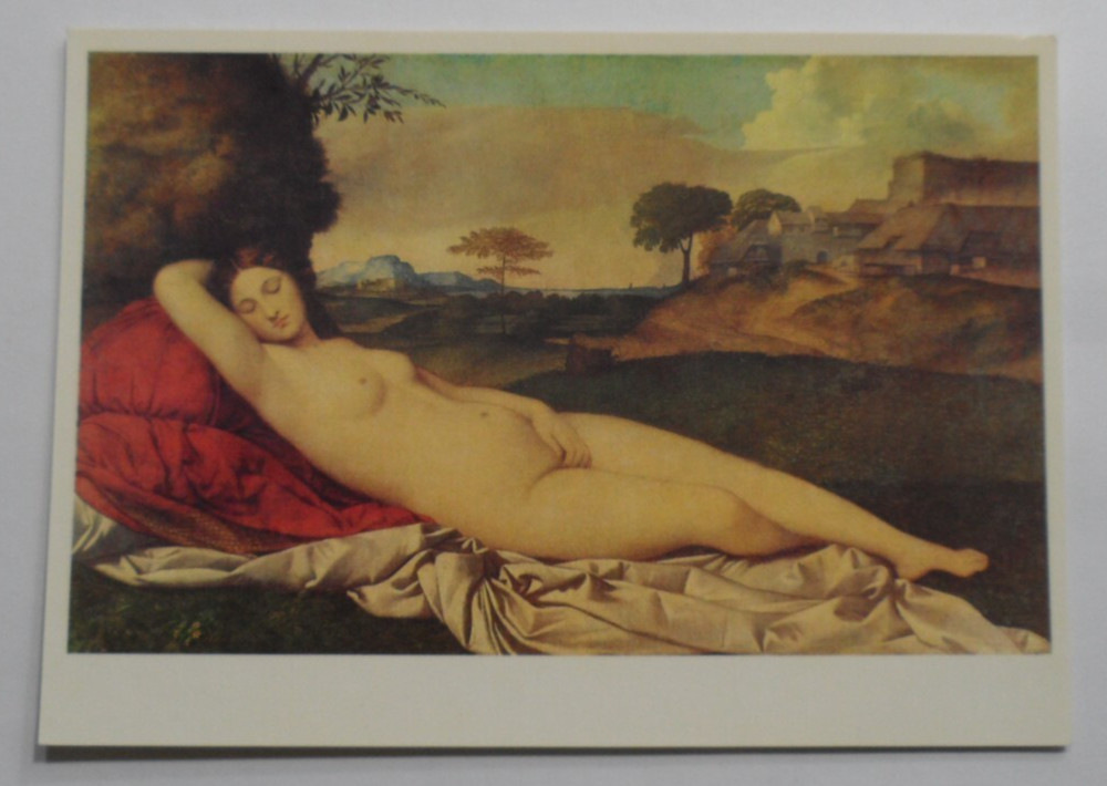 STAMPMART : GERMANY DDR ART PAINTINGS UNUSED POSTCARD BY GIORGIONE