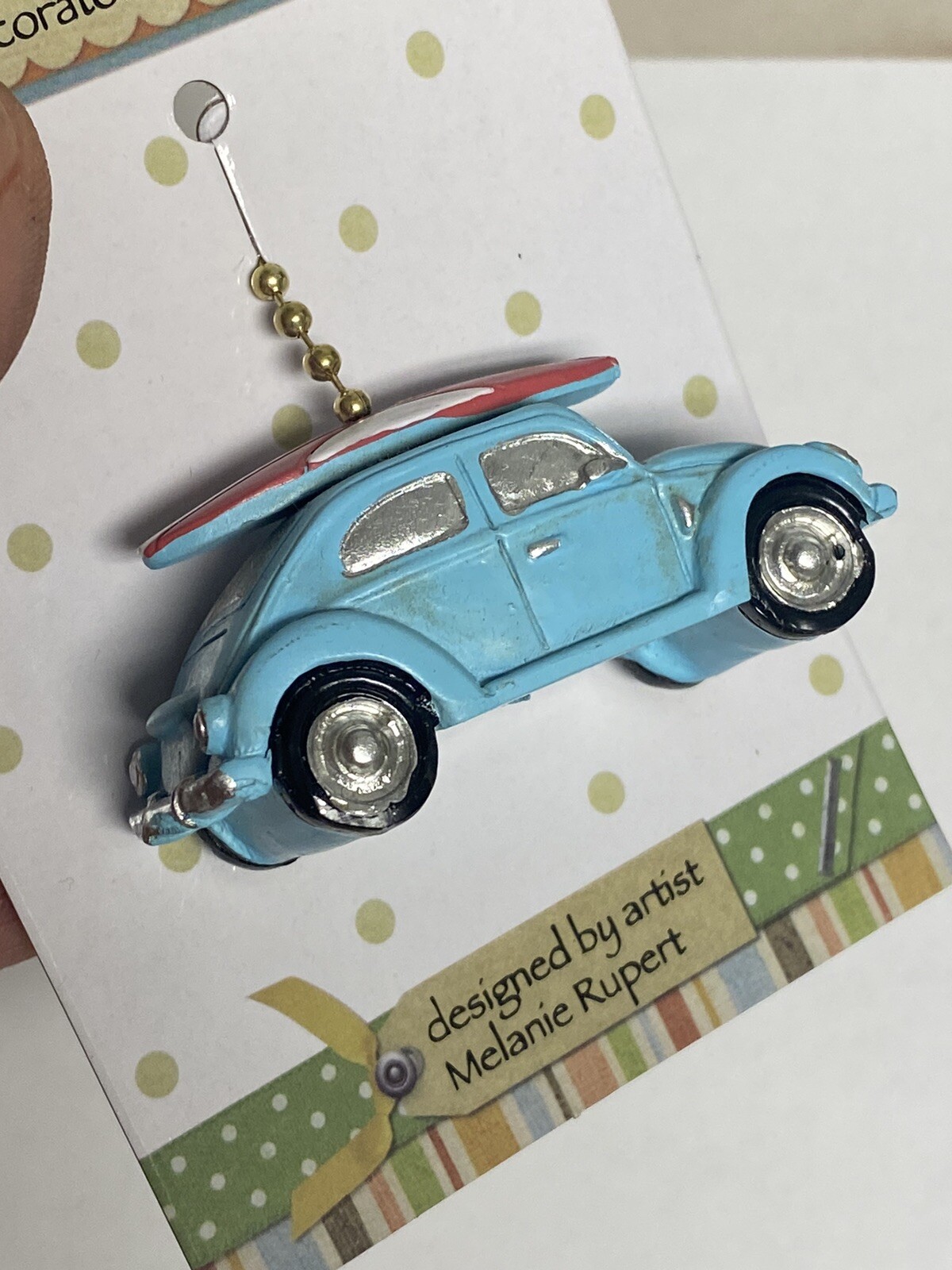 Clementine Design. VW Beetle/Bug Ceiling Fan Pull.