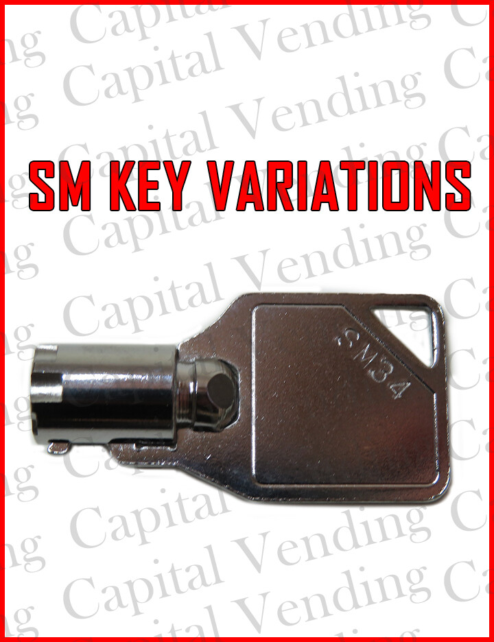 VM250, VM200 & VM251 Seaga Vending machine Tubular SM Keys - you select key code
