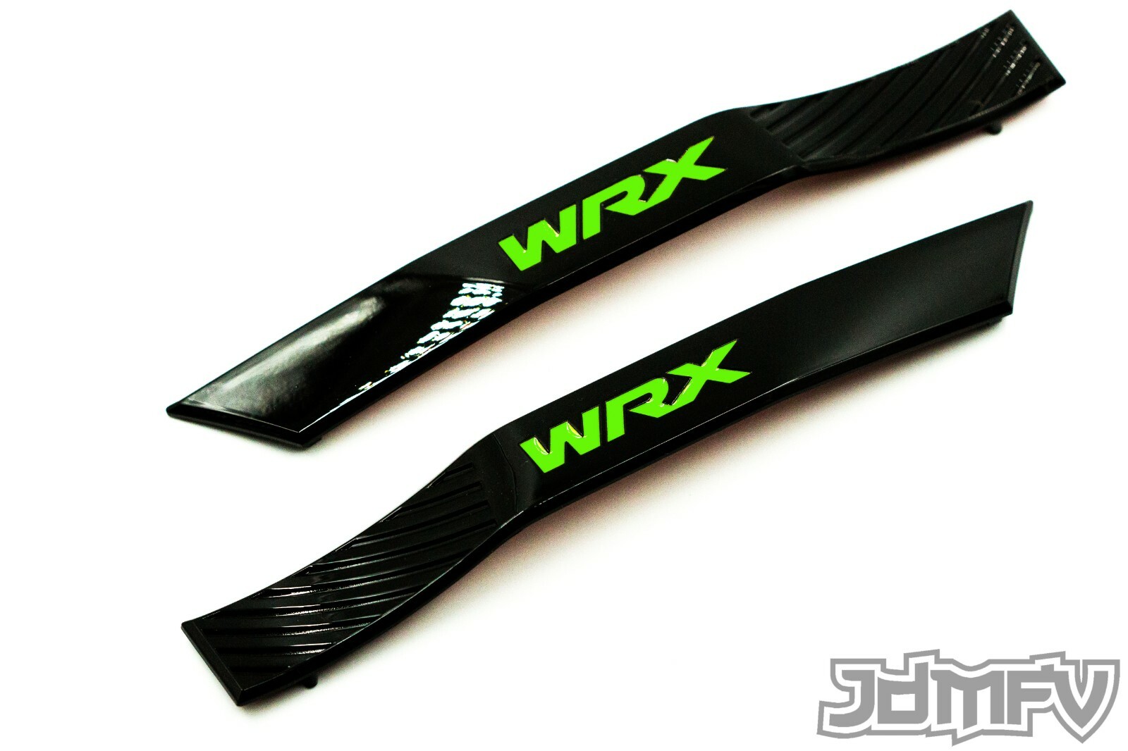 GREEN - Fender Garnish R/L Emblems Gloss Black badges (Fits: 08-14 W-R-X)
