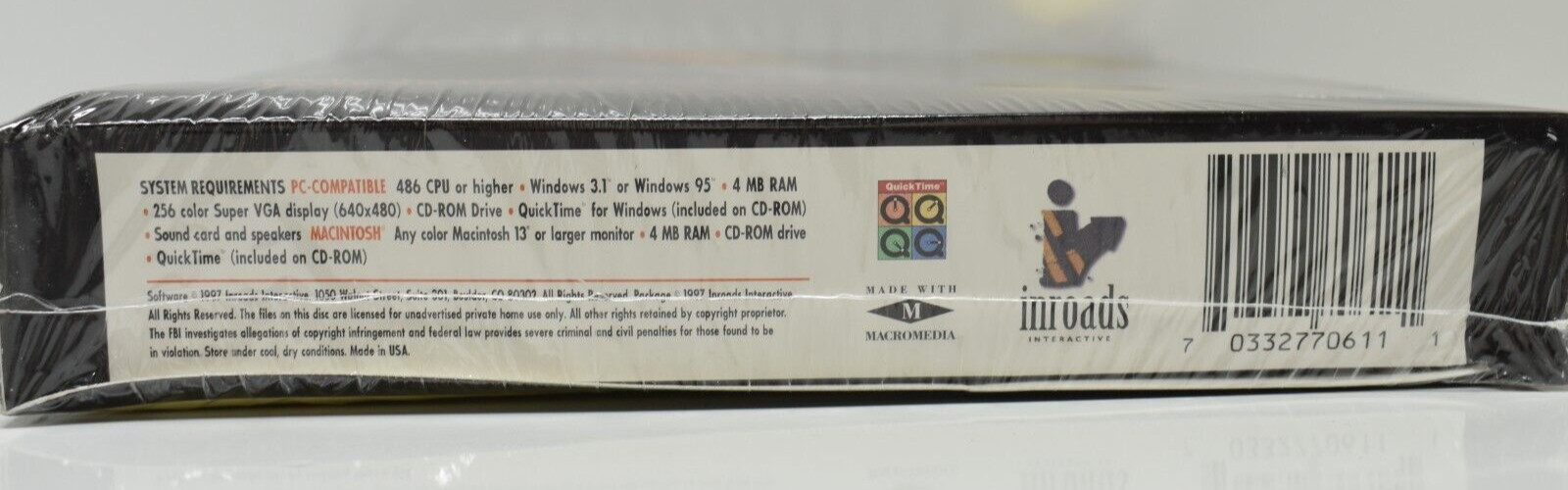 Cigar Companion Interactive 2.0 CD-ROM Win/Mac Interactive 1997 New Box Damage