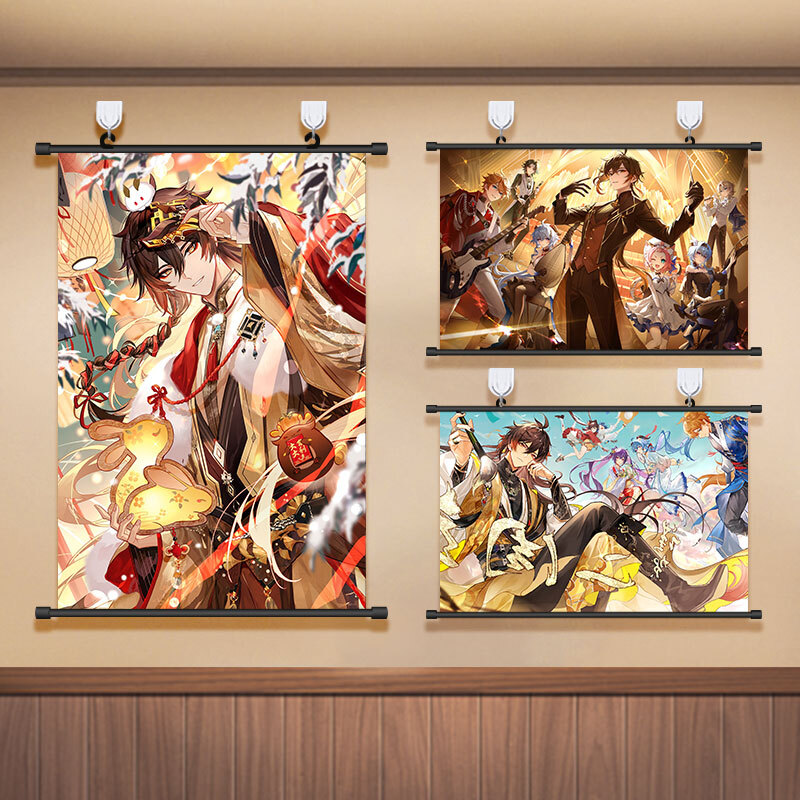 Anime Poster Hang A Picture Genshin Impact Mural Poster Wallpaper Decorate Gift