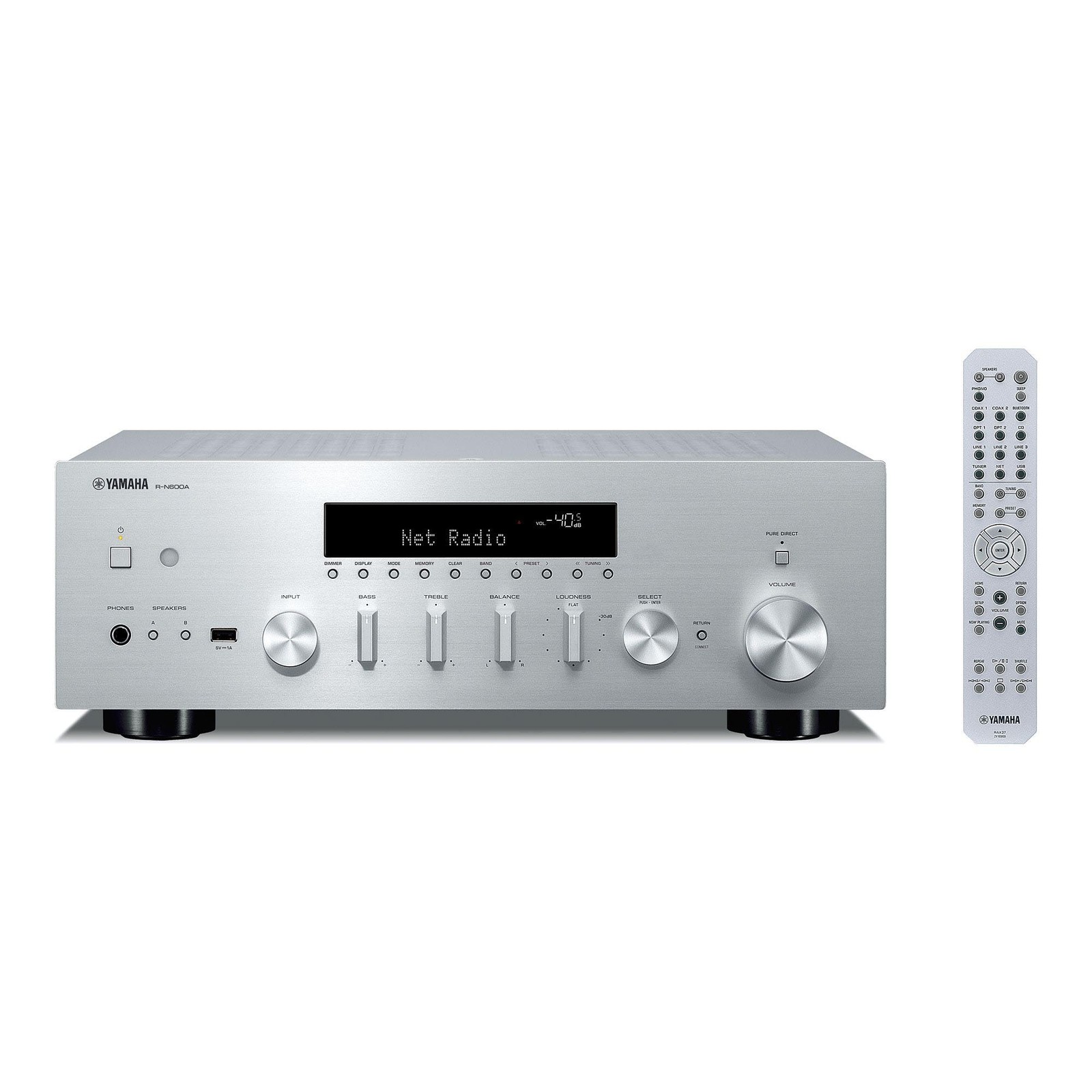 Yamaha R-N600ASL Network Audio Receiver (Silver)