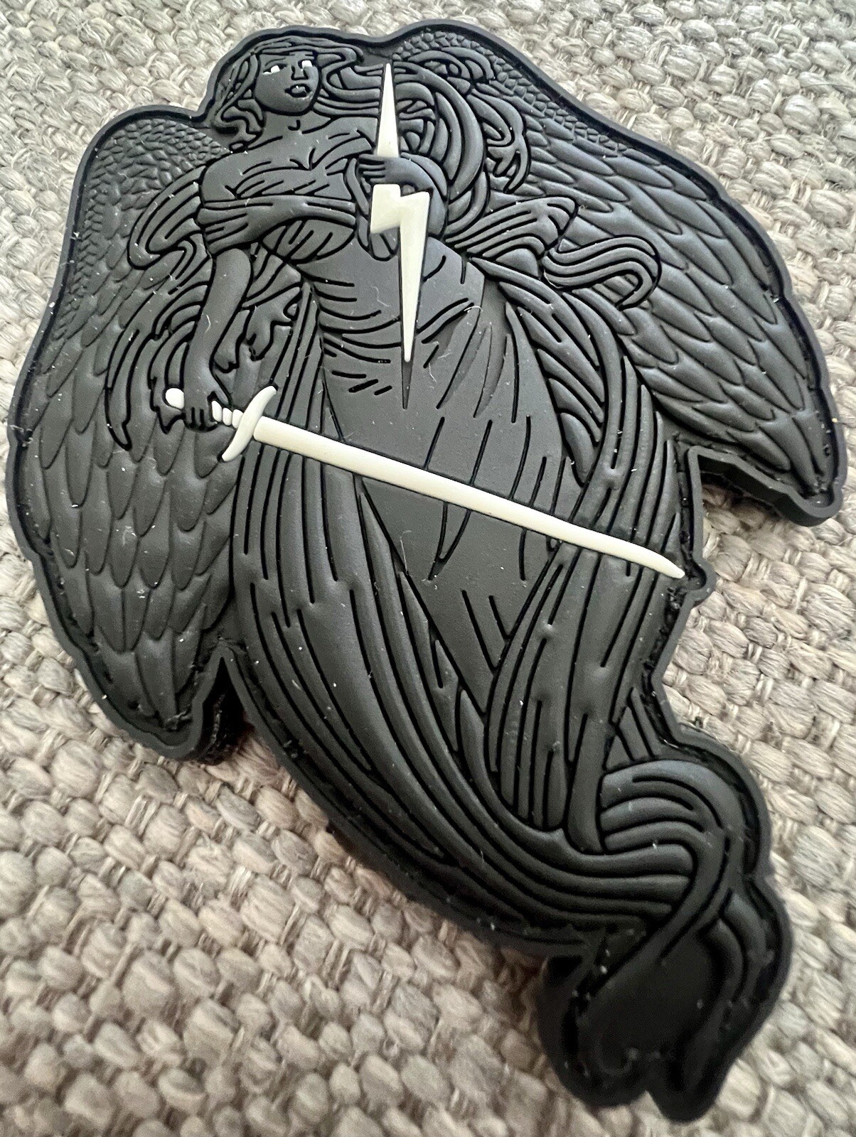 Project Guardian “Guardian Angel” Layered PVC Black & White Variant Patch