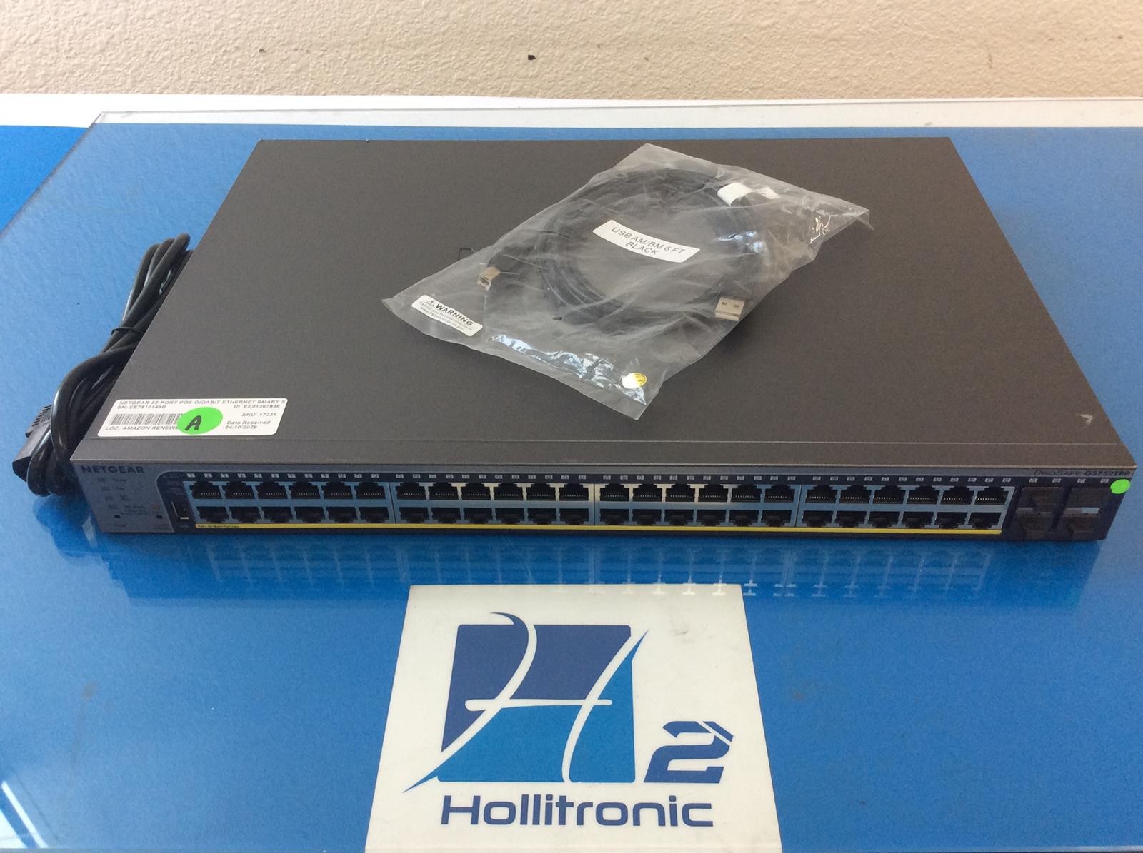 NETGEAR 52-PORT POE GIGABIT ETHERNET SMART SWITCH (GS752TPP) - MANAGED WITH 48 X