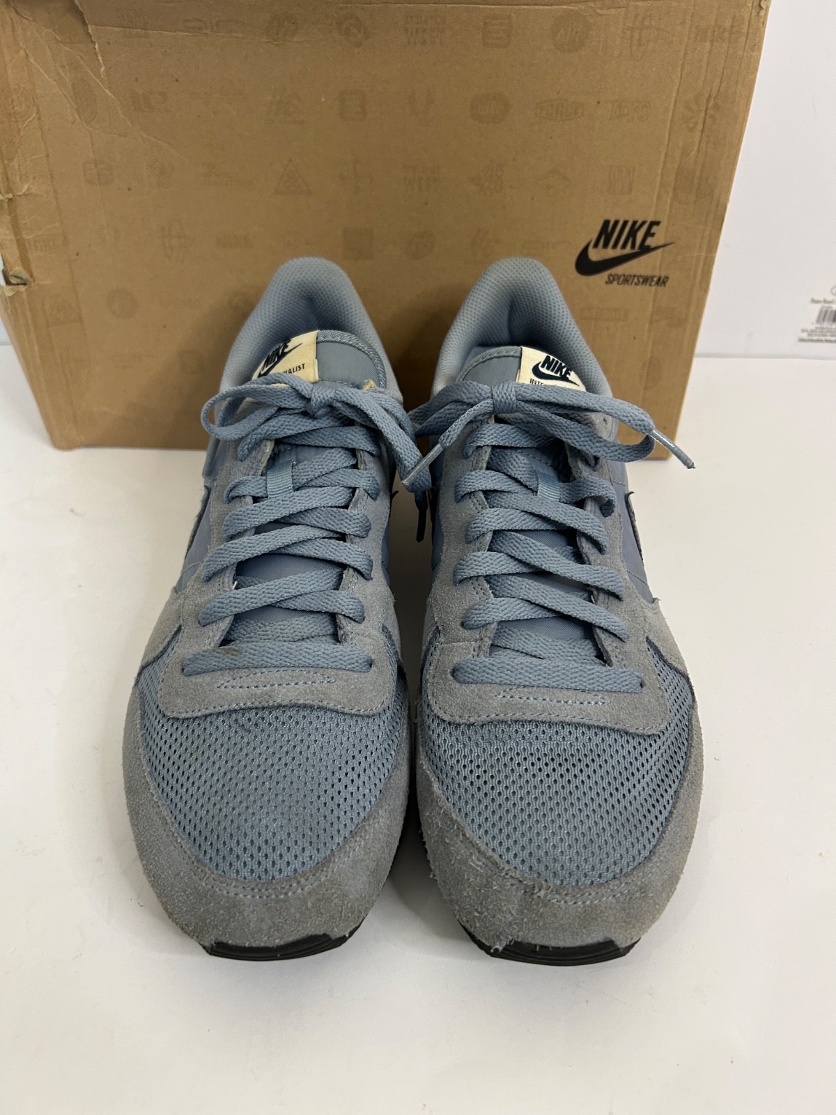 Nike Internationalist Shoes Mens Size 11 Blue Suede Running Sneakers 631754-404