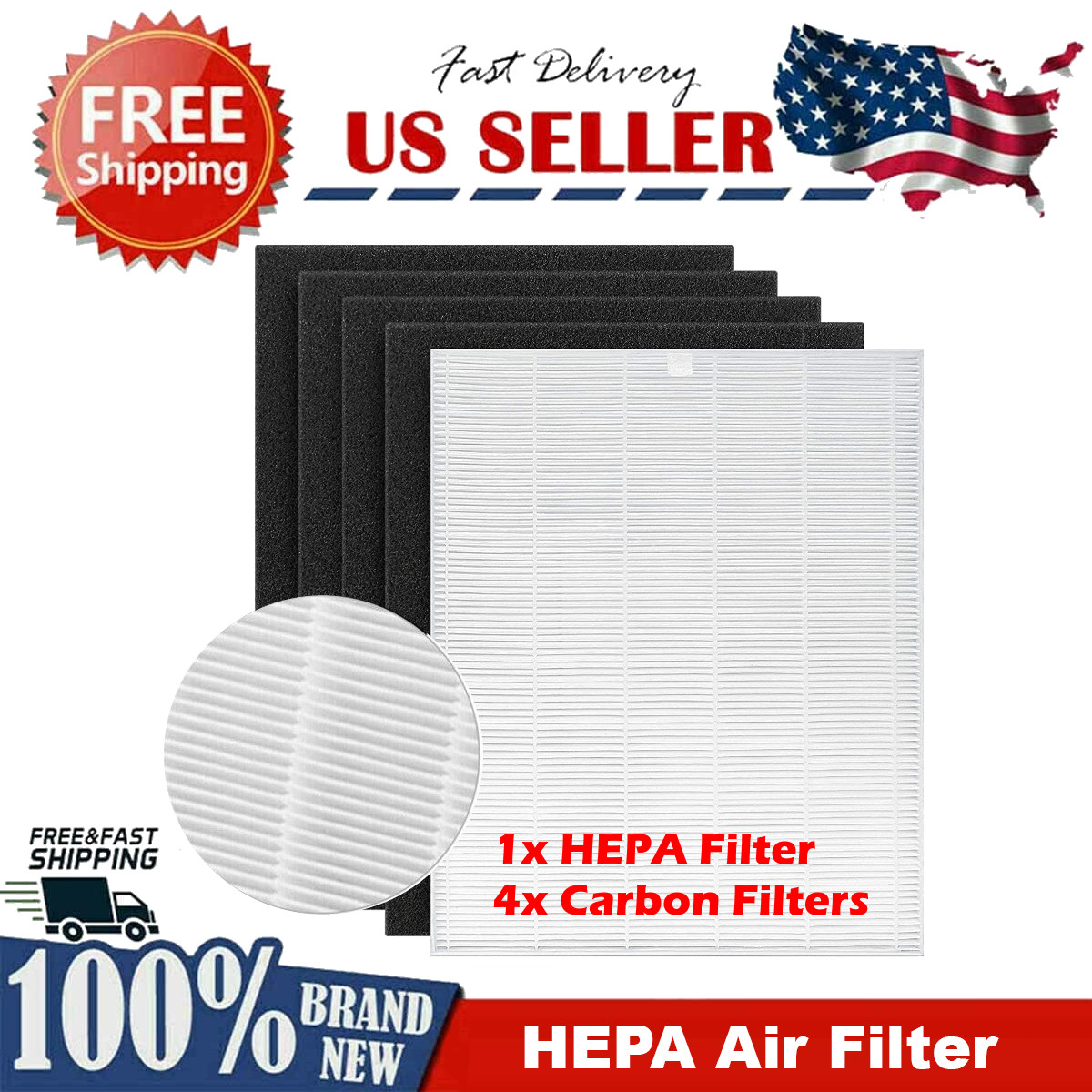 New HEPA Replacement Air Purifier Filter 3304899 for Coway AP1512HH AP-1512HH
