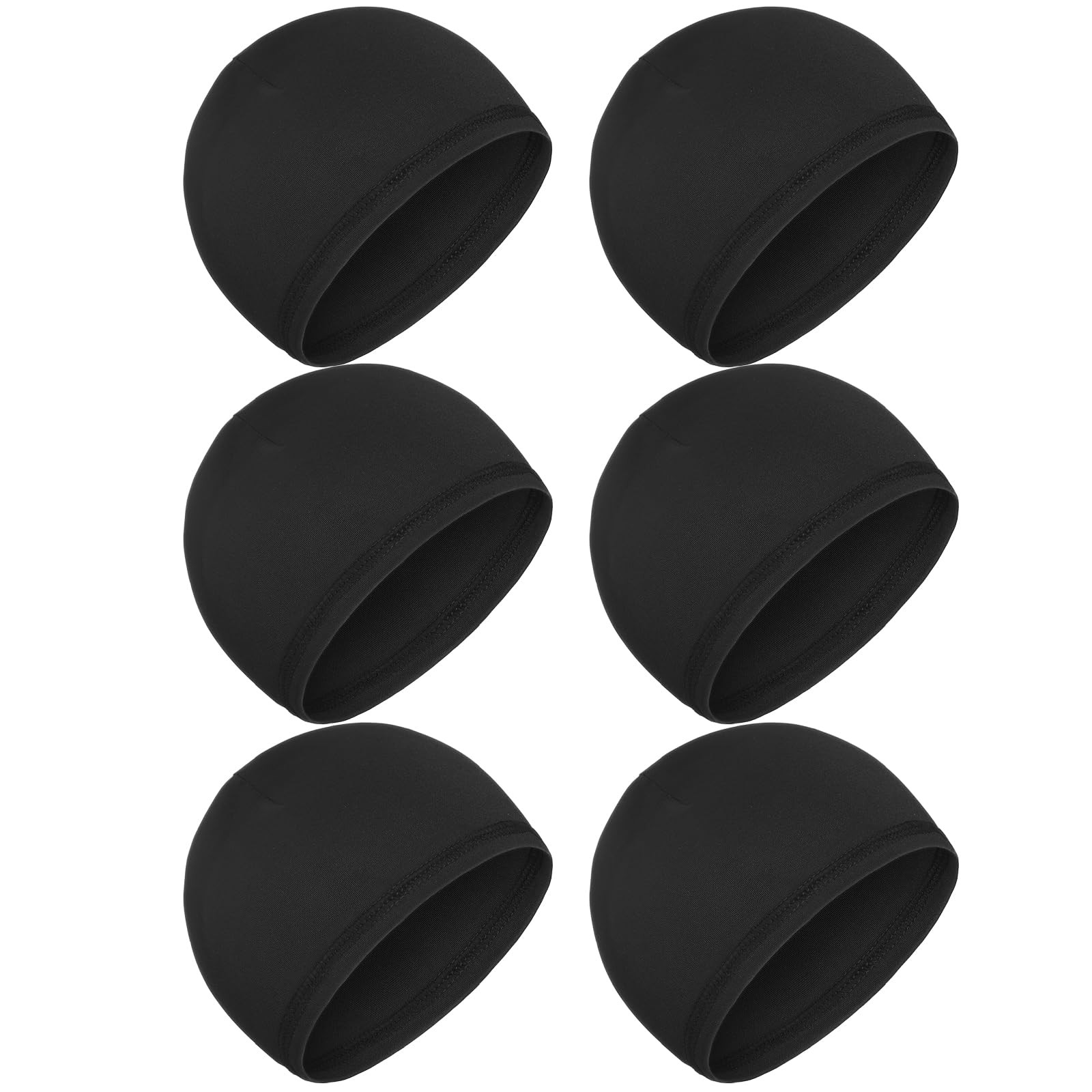 Boao 6 Pieces Cooling Skull Caps Helmet Hard Hat Liner Sweat X-Large, Black