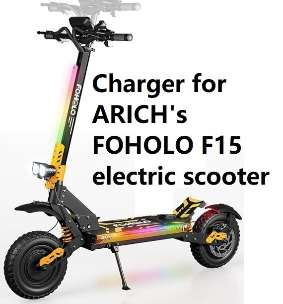 🔥Fast battery  Charger for Arich's FOHOLO F15 electric scooter HKT