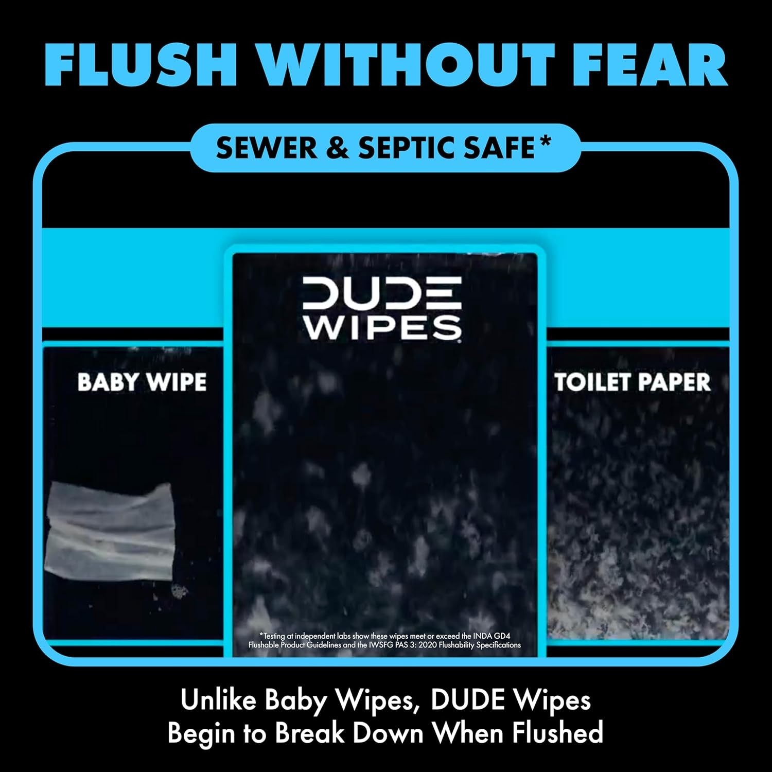 Wipes Flushable Wet Wipes 48 Count Dispenser