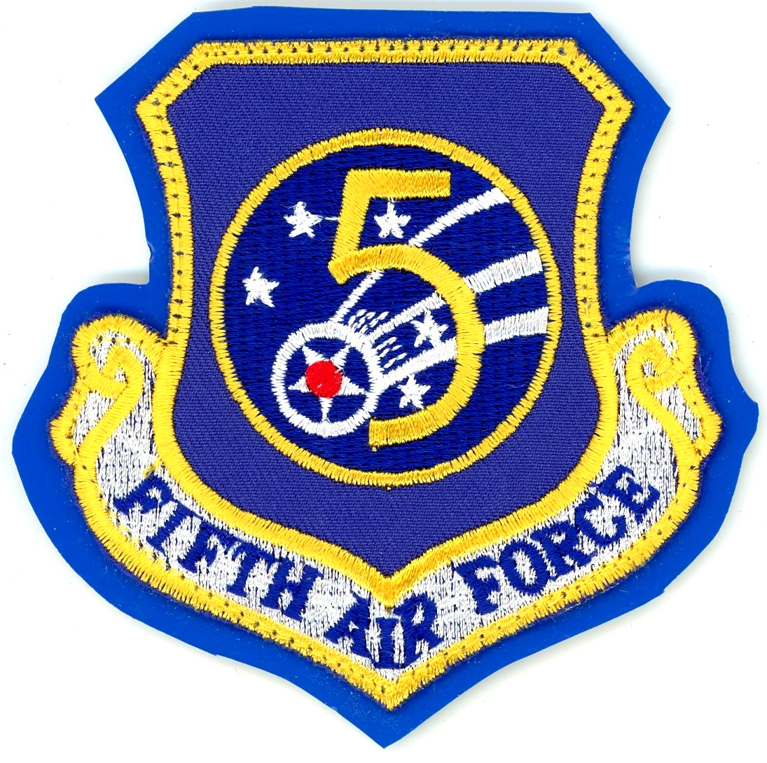 US Air Force Patch: 5th Air Force on vinyl