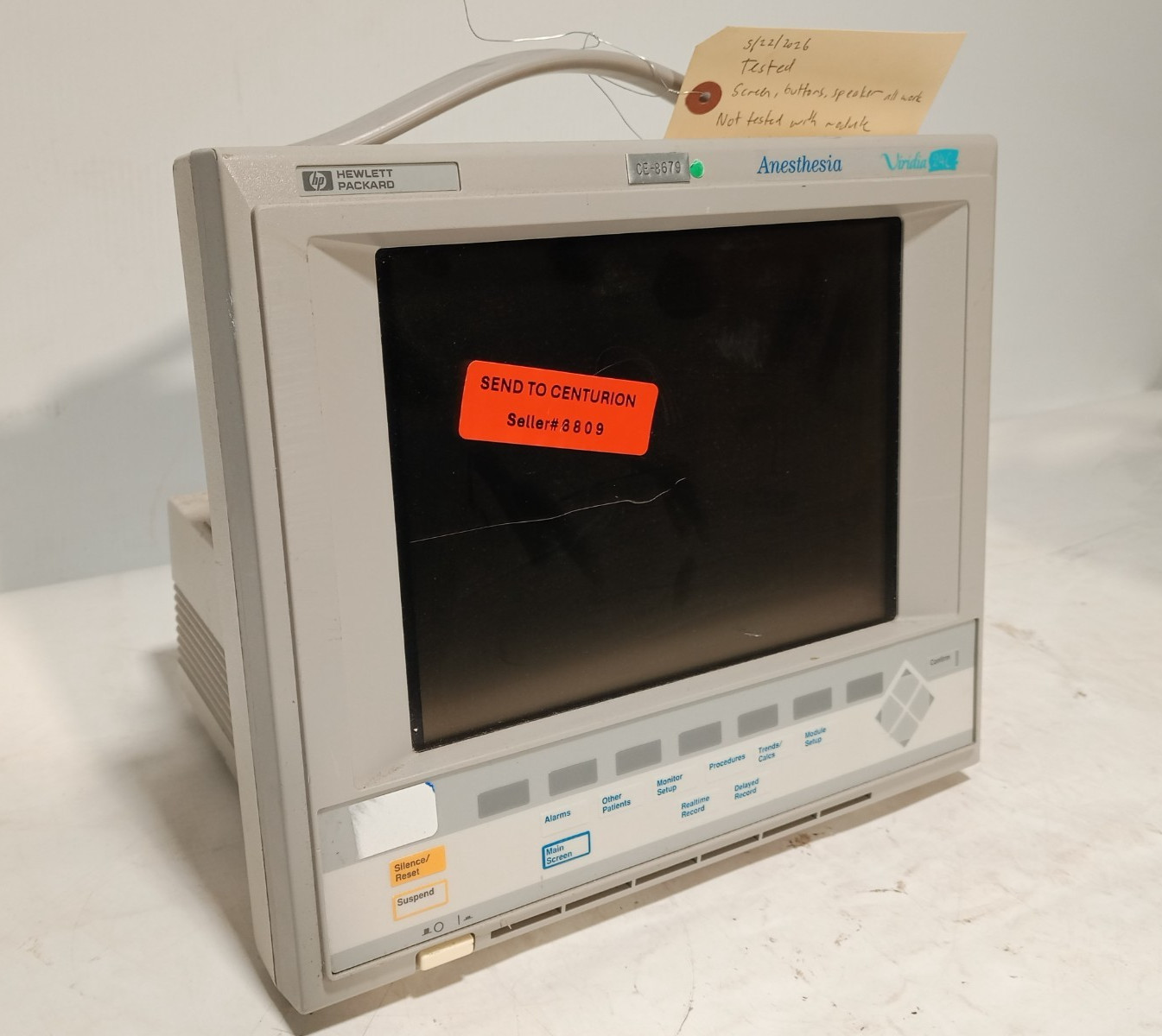 Hewlett Packard Company Viridia 24C Multiparameter Patient Monitor, M1204-83048