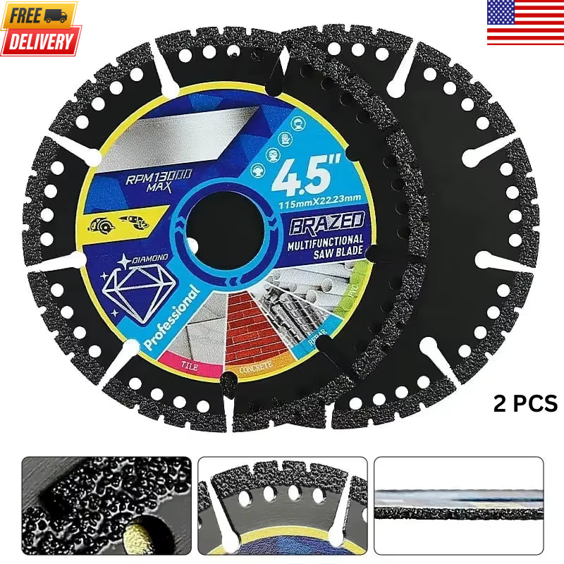 1~5x Diamond Multi-Purpose Saw Blades,4.5 Inch Heavy Duty Diamond Cutting Blade.