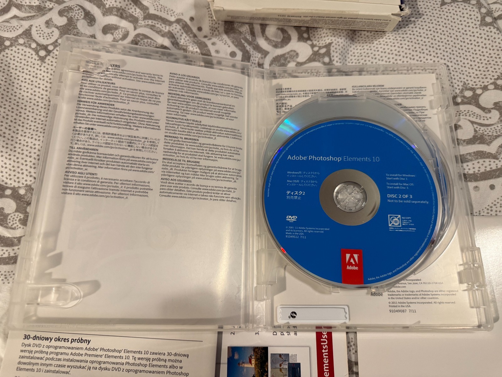 Adobe Photoshop Elements 10 for PC & Mac with Serial Number - 4 CDs Total