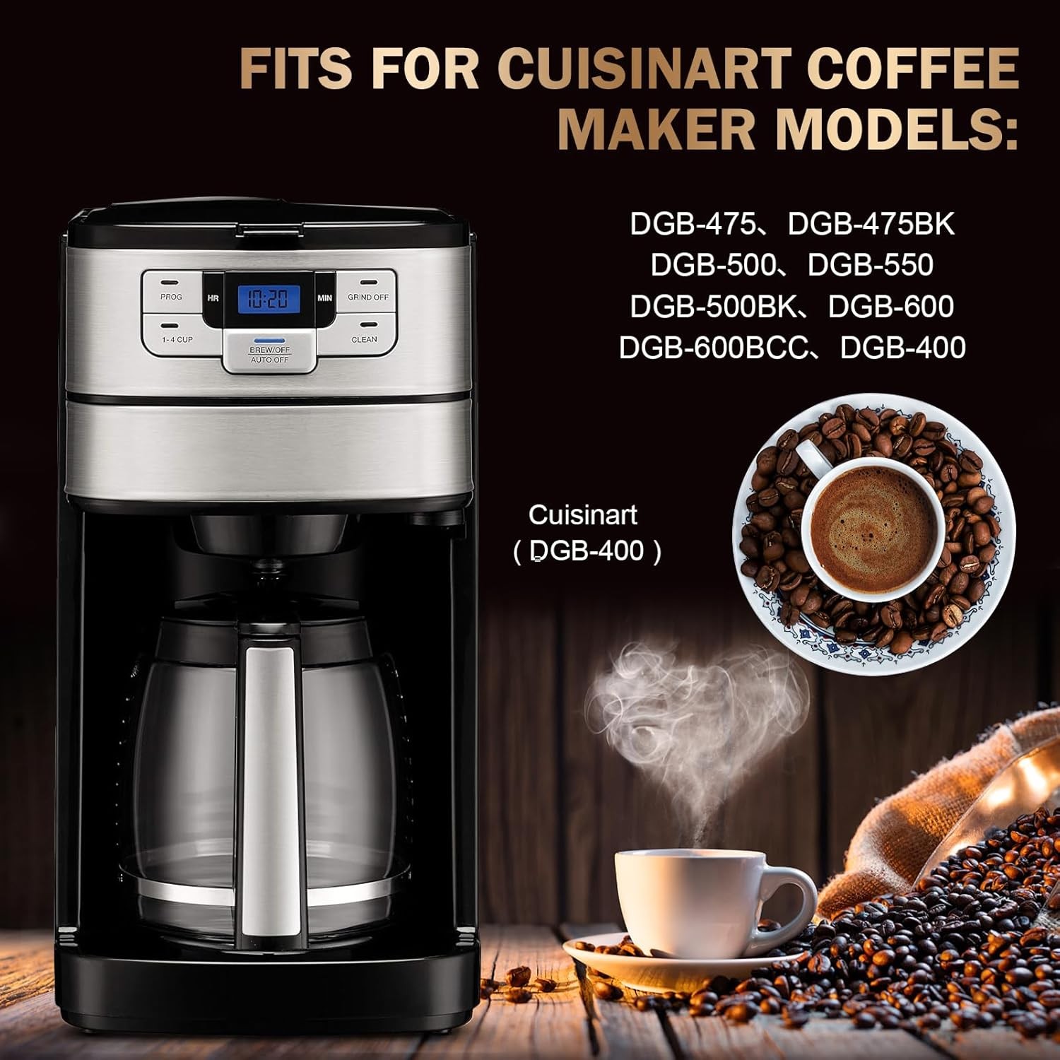 Cuisinart Grinder Lid DGB-500GLID Coffee Maker Cap