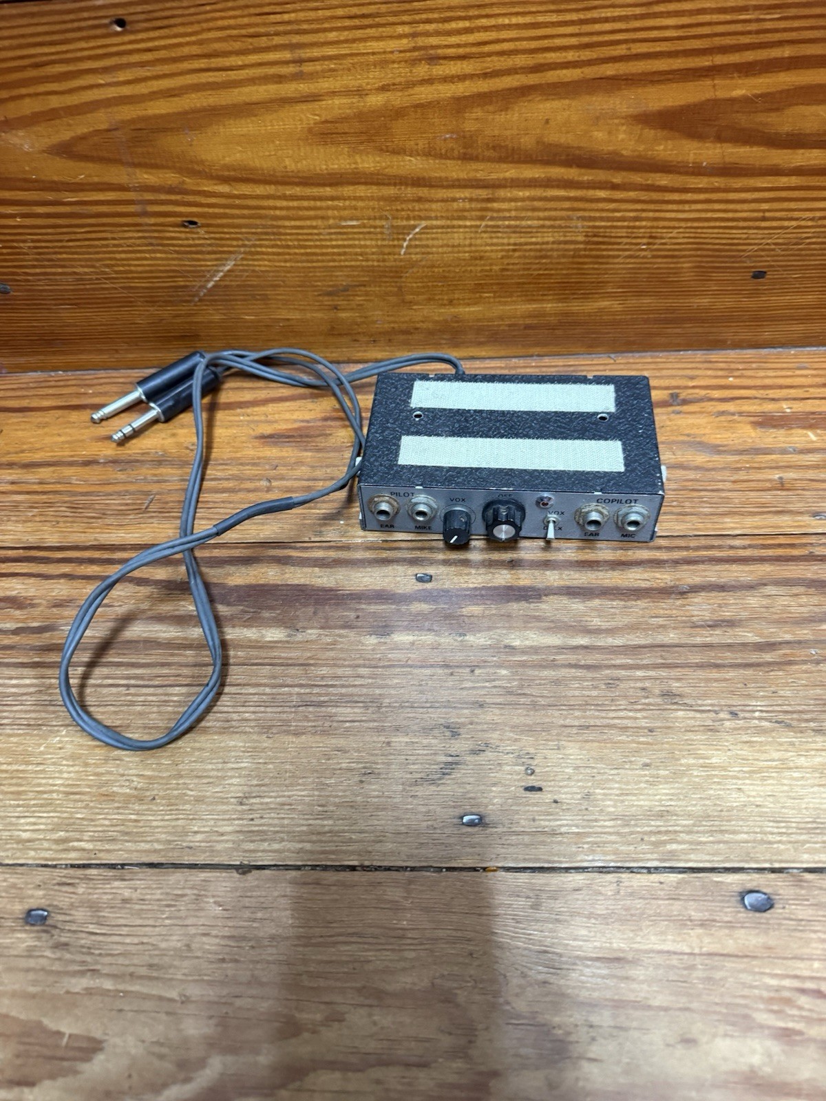 Comtronics DVX AIRCRAFT INTERCOM Pilot Copilot Vintage Estate find.. Powers on