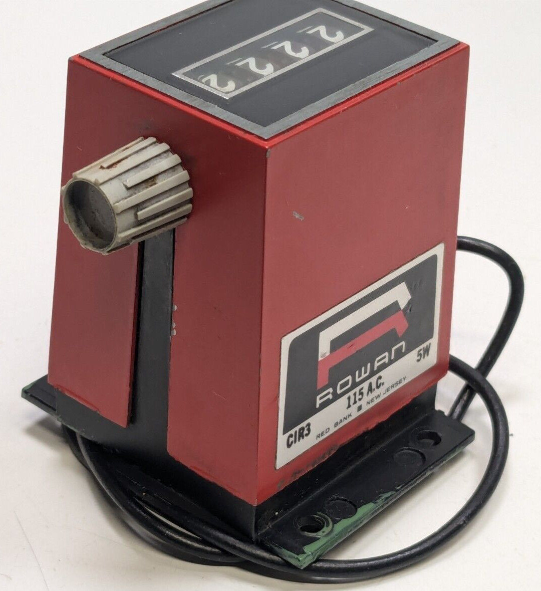Vintage ROWAN CIR3  -  4 Digit Counter - 115VAC - 5W