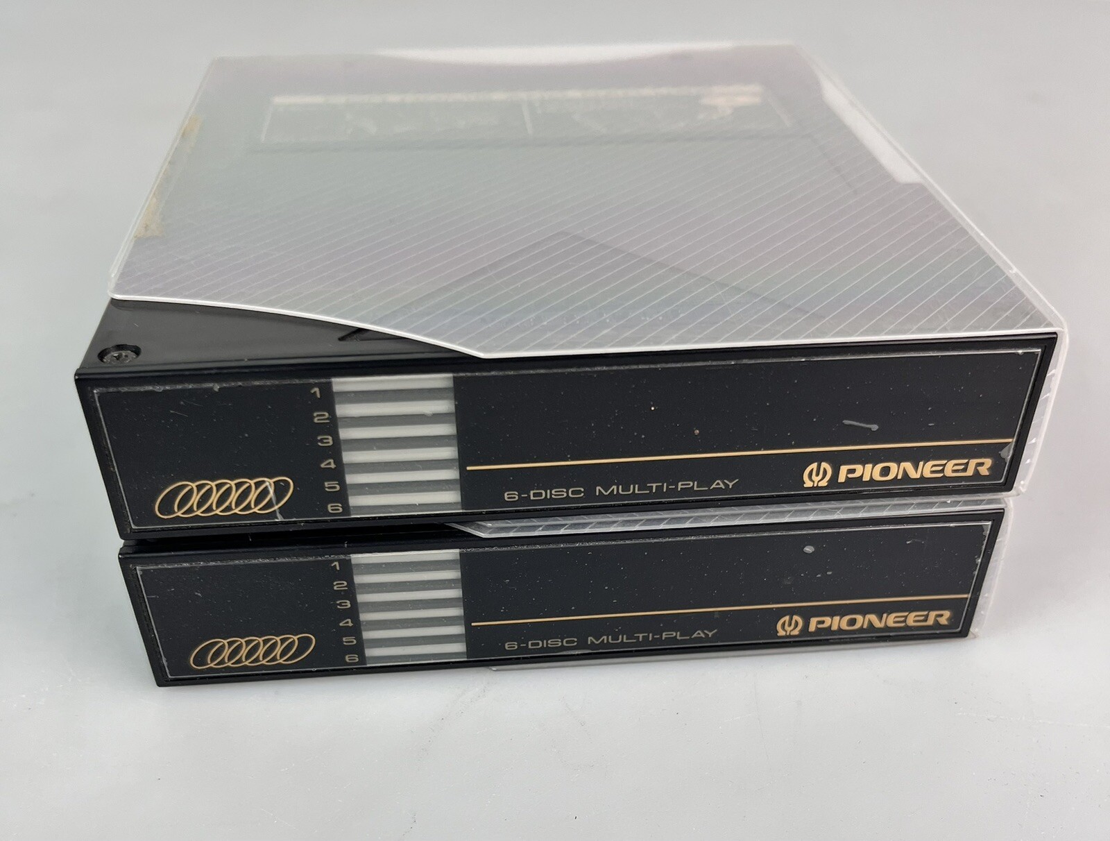 Lot of 2 Pioneer 6 Disc Multi-Play PRW1141 CD Player Changer Magazine Cartridge