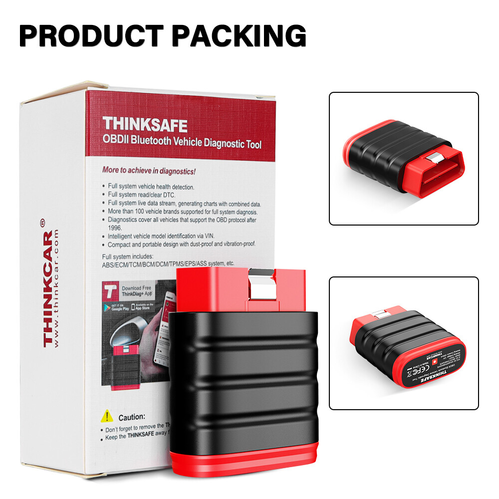 ThinkSafe OBD2 Diagnostic Scanner Bluetooth All System Bidirectional ABS SRS BMS