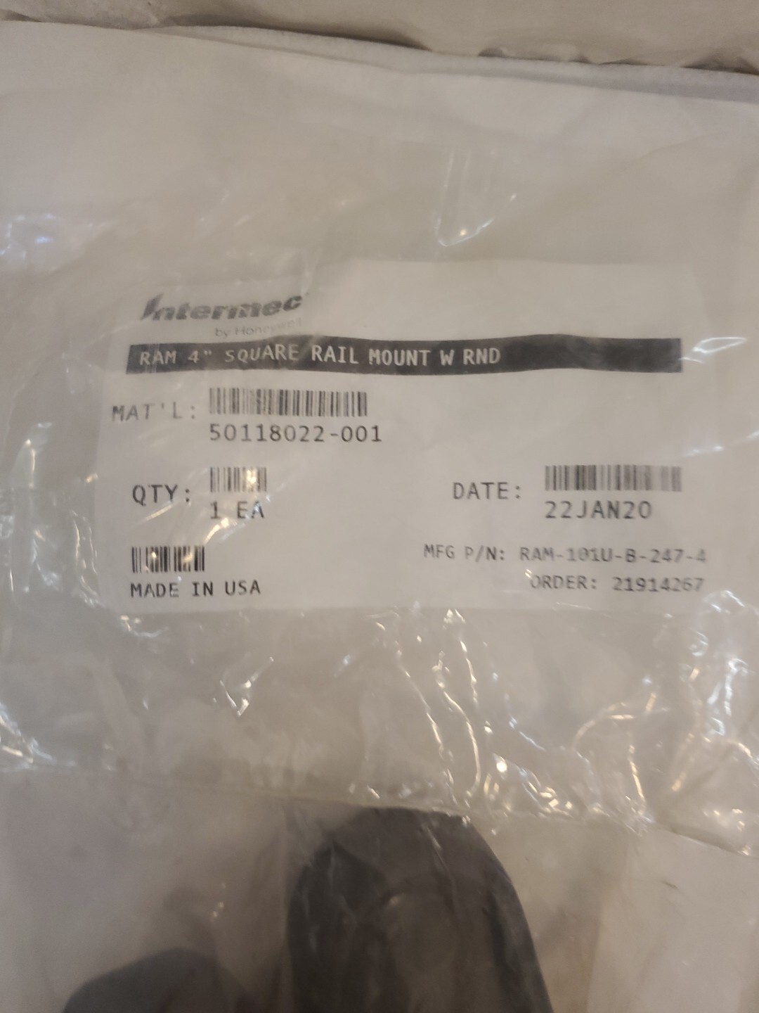 RAM-101U-B-247-4 RAM Square Post Clamp Mount for Posts up to 4...