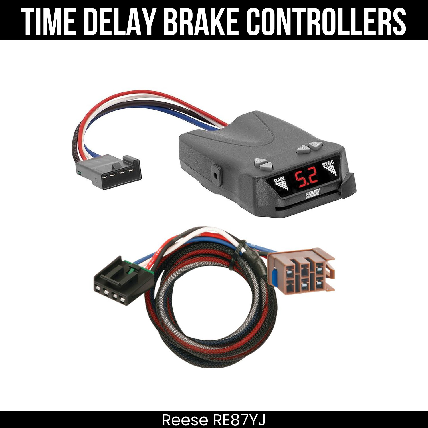 Reese Brakeman IV Brake Control w/ Adapter For 03-06 Tahoe Yukon XL 1500 2500