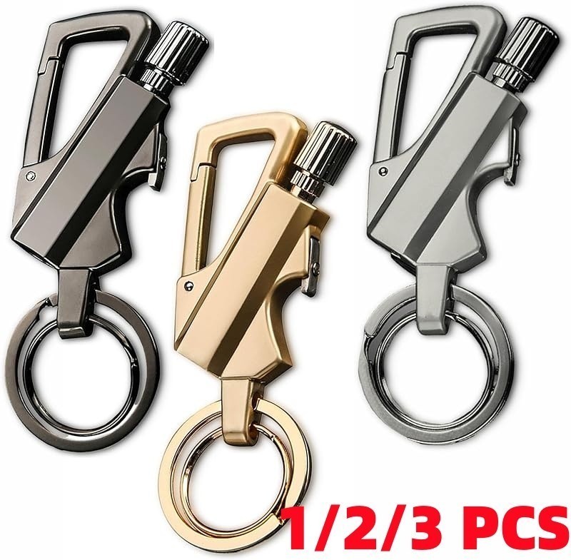 1-3Pack Permanent Match Infinity Lighter with Multitool Keychain Bottle Opener *