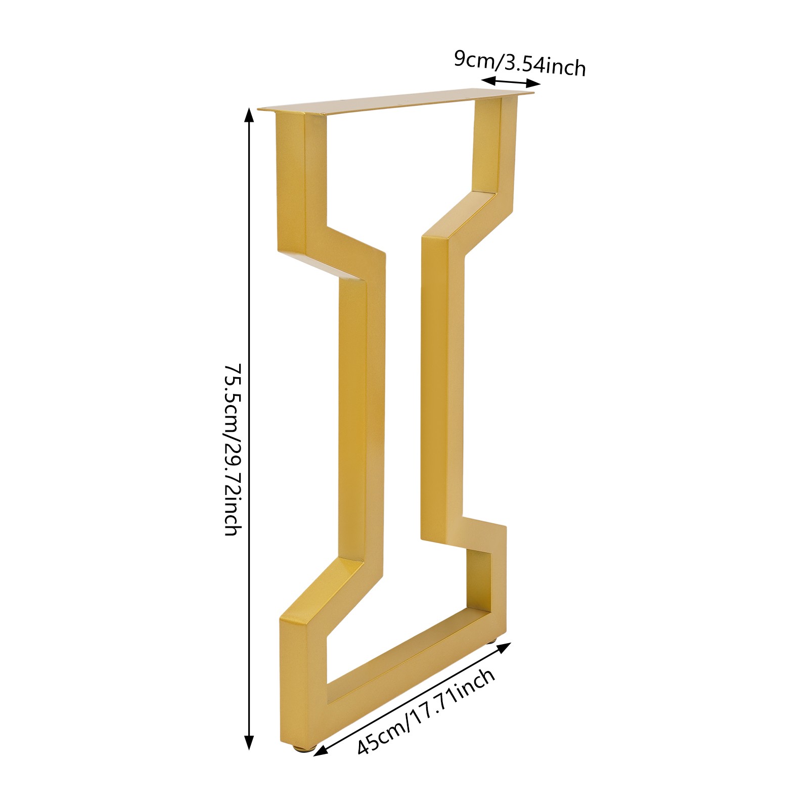 Gold Table Frame, Table Leg for Coffee Table 2 PCS Dining Table