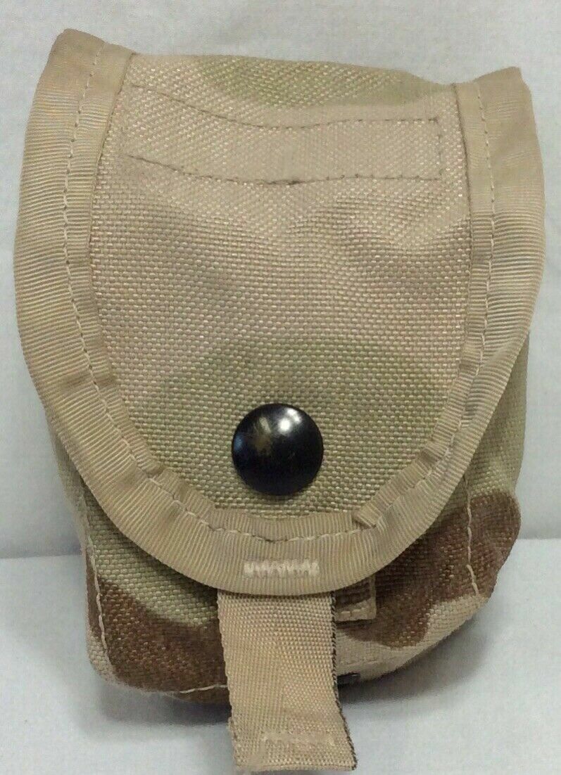 USGI, GRENADE POUCH, DESERT CAMO, PRE-OWNED