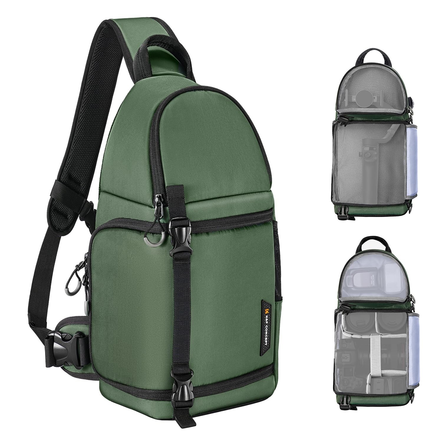 K&F CONCEPT Sling Bag Crossbody Bag Shoulder Backpack DSLR/SLR/Mirrorless Pho...